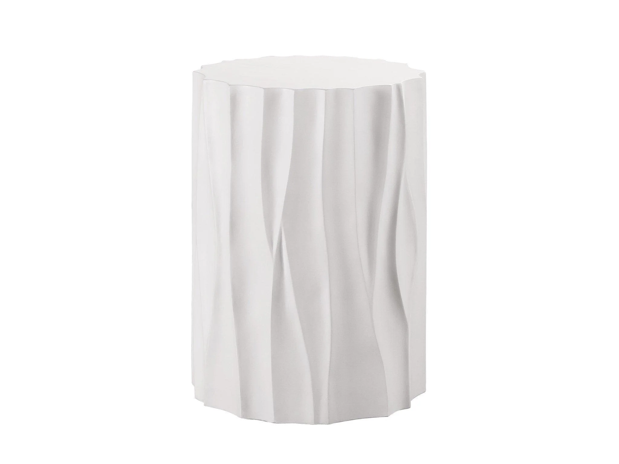 Outdoor Geneva Cast Concrete End Table - Remutear