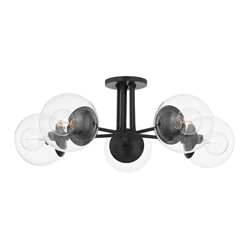 MEADOW 5 LIGHT SEMI FLUSH - Remutear