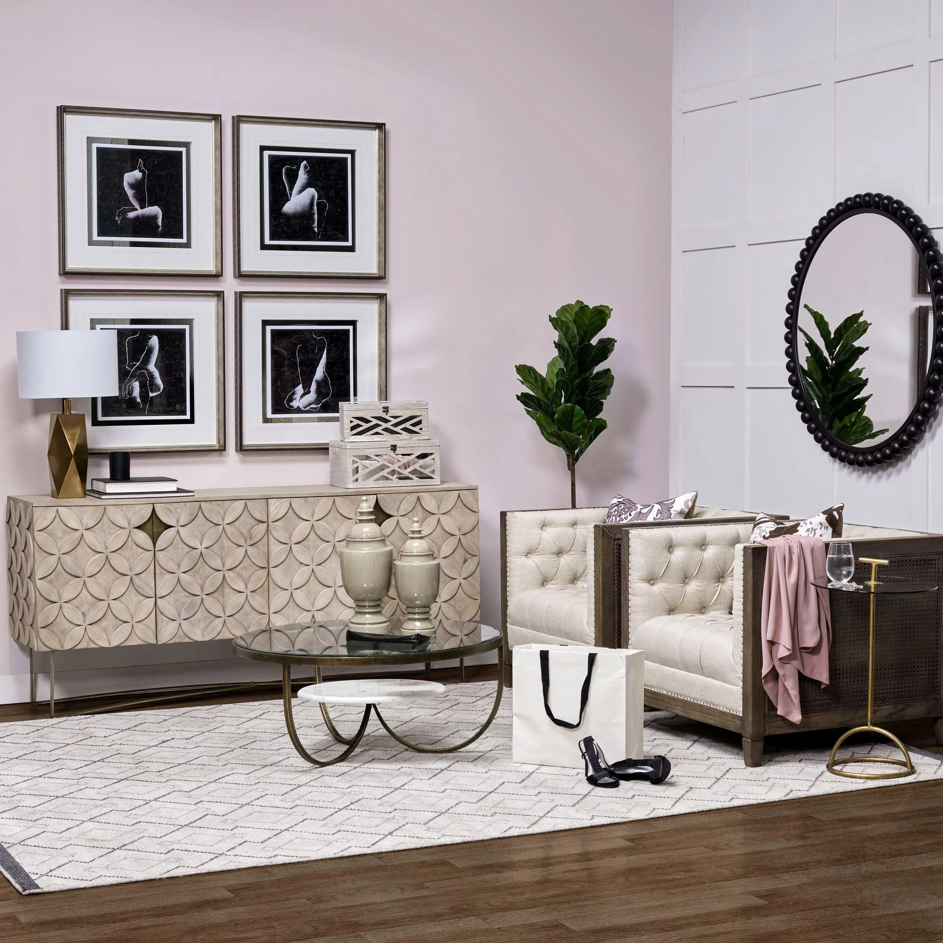 Excelsior I 4 Cabinet Door SideBoard - Remutear