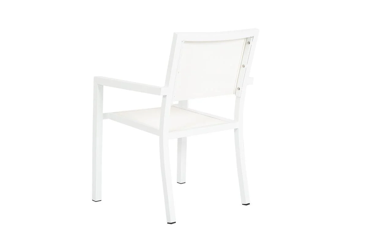 Naples Stackable Sling Dining Chair - Remutear