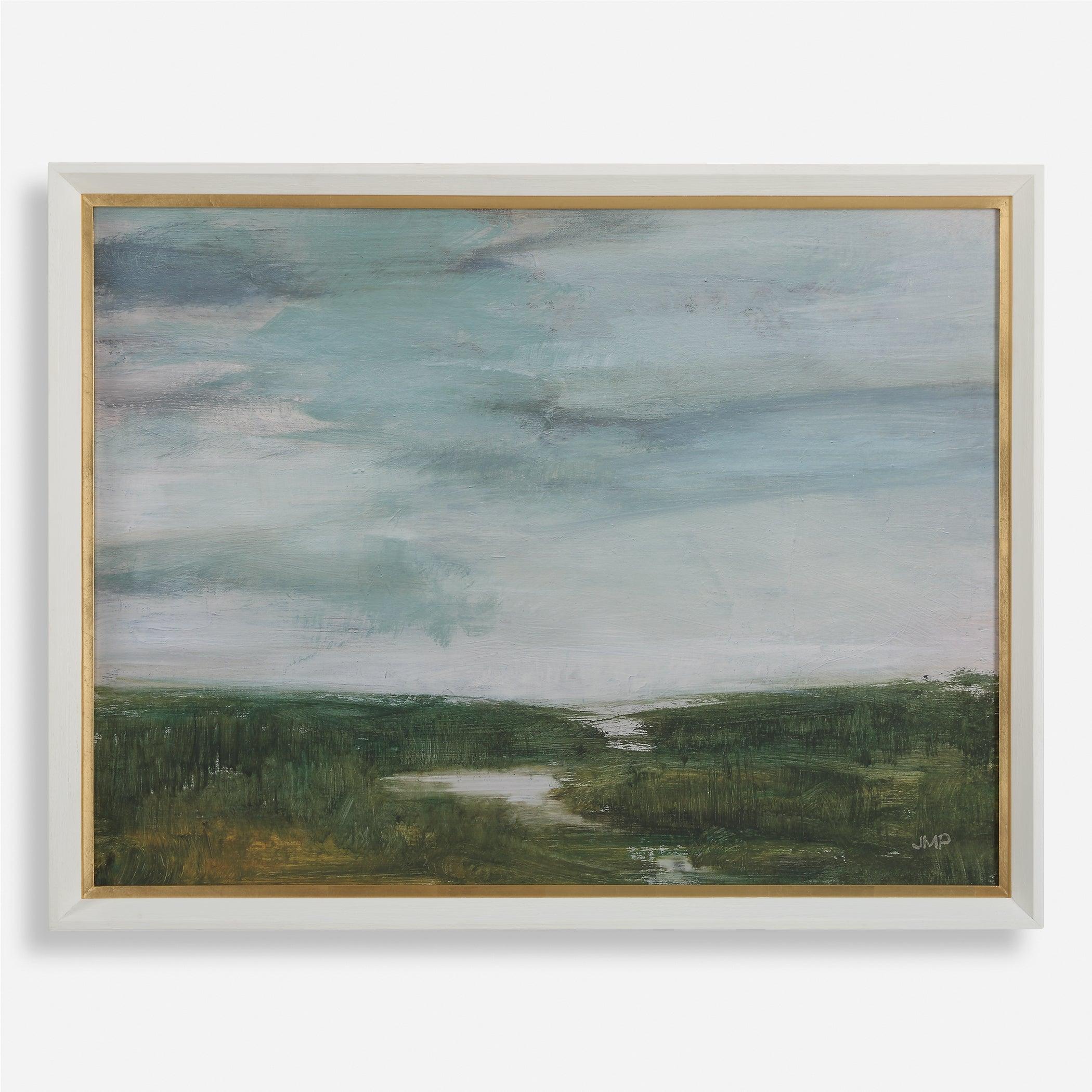 The Path Of The Water Framed Print - Remutear