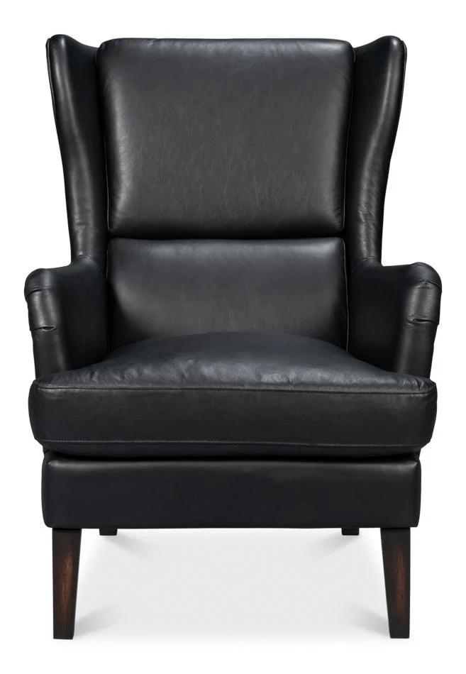 Elite Wing Lounge Chair - Onyx Black - Remutear