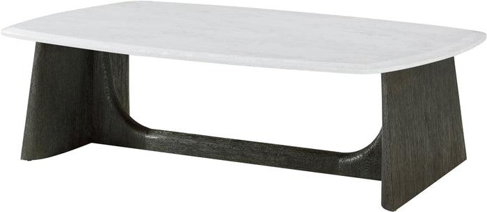 Repose Wooden Coffee Table Marble Top - Remutear