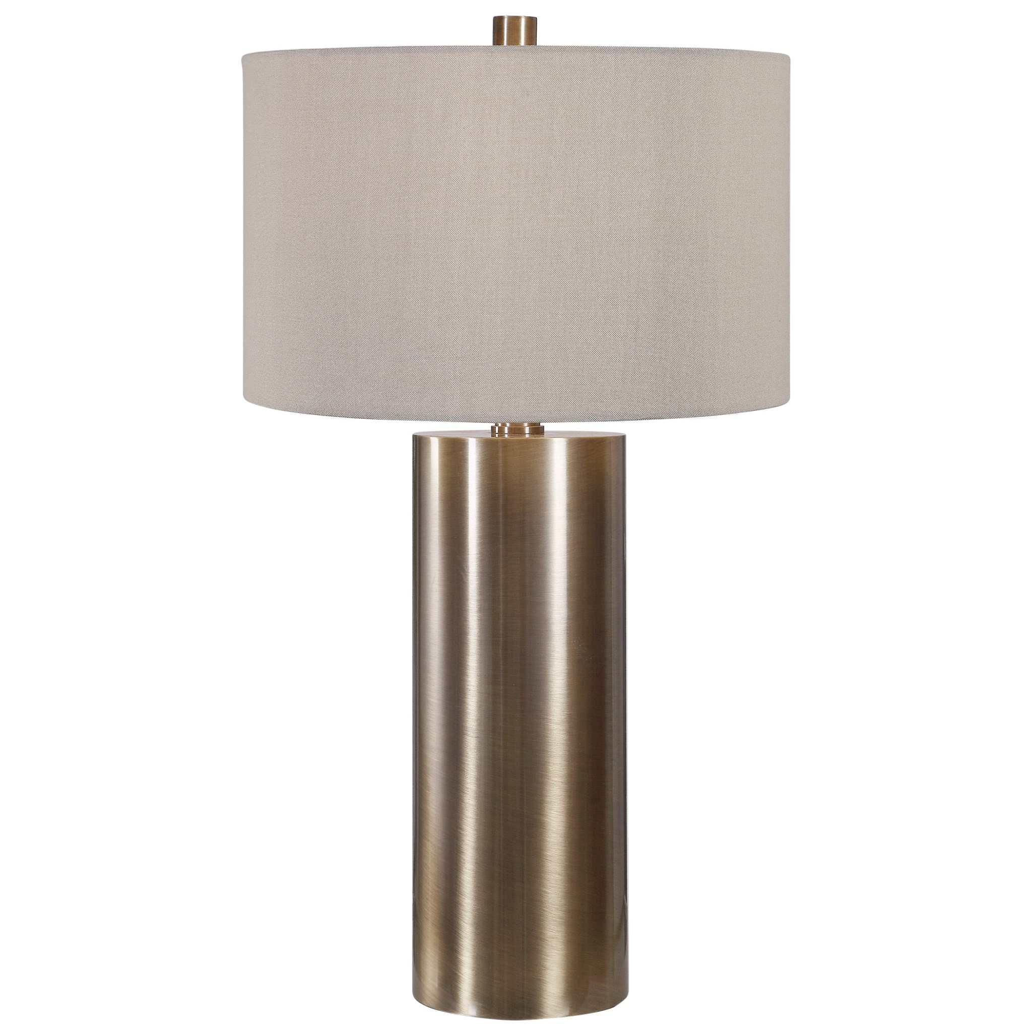 TARIA BRUSHED BRASS TABLE LAMP - Remutear