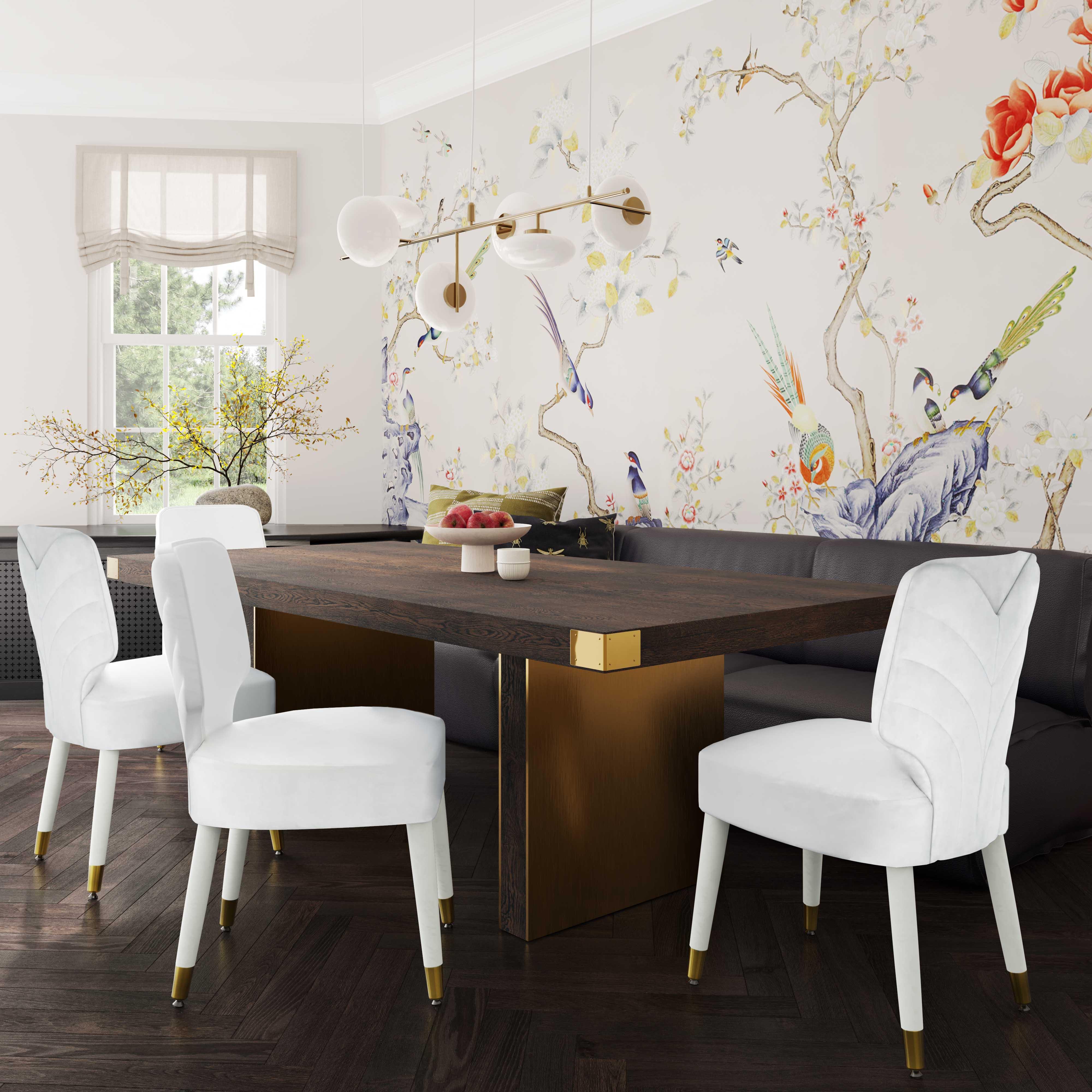 Selena Chocolate Brown Ash Dining Table - Remutear