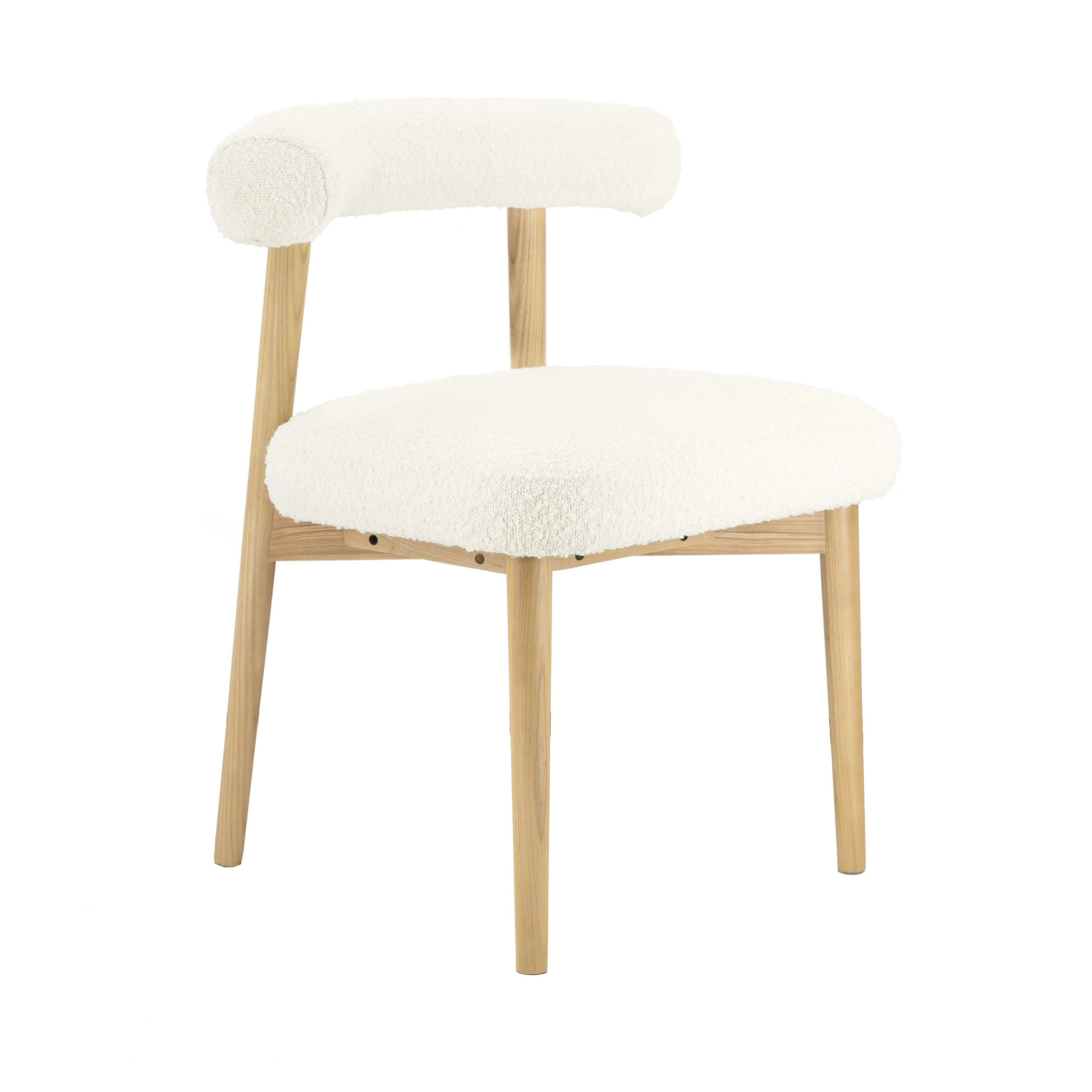 Spara Cream Boucle Side Chair - Remutear