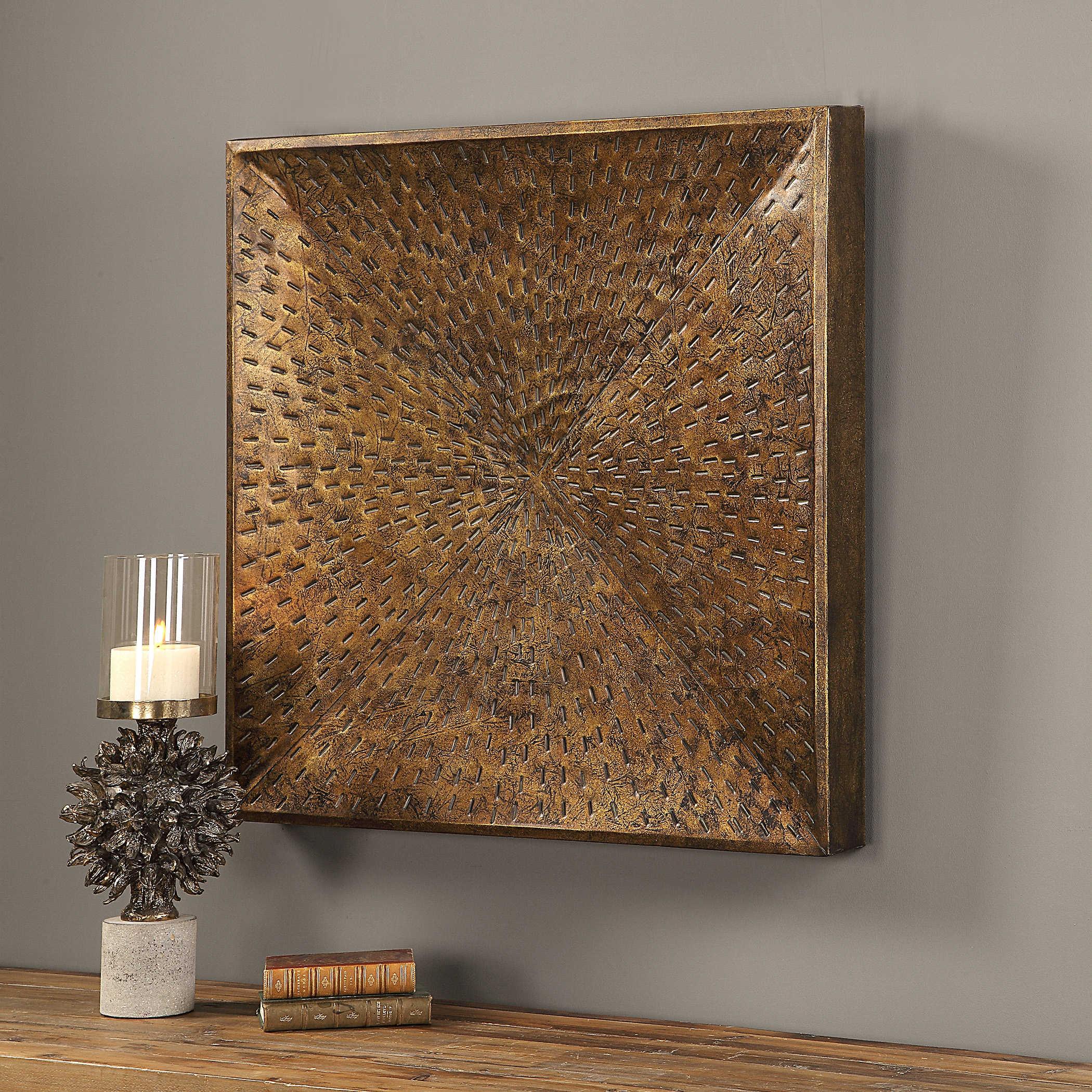 BLAISE ANTIQUED BRONZE WALL ART - Remutear