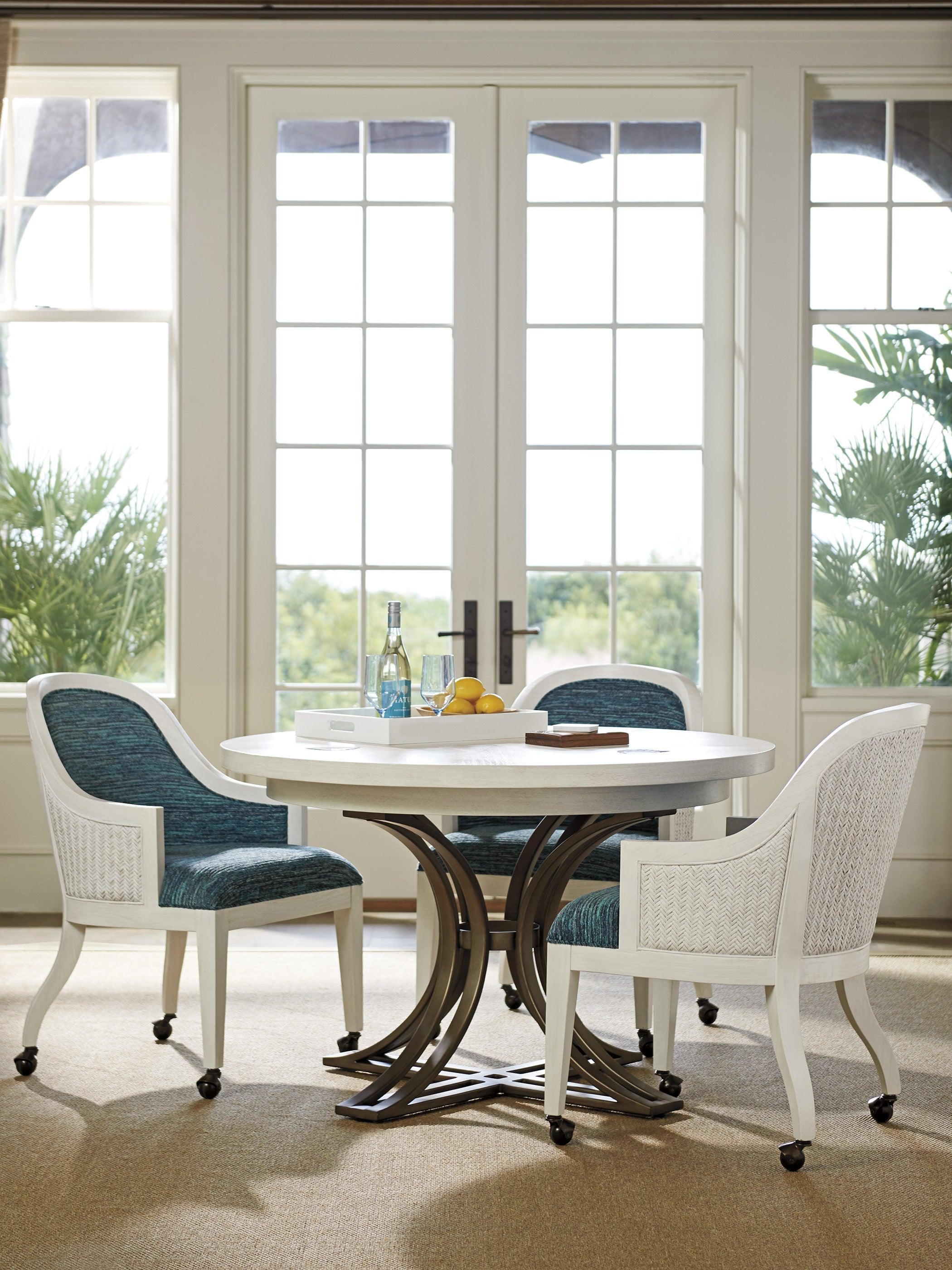 Ocean Breeze Marsh Creek Round Dining Table - Remutear
