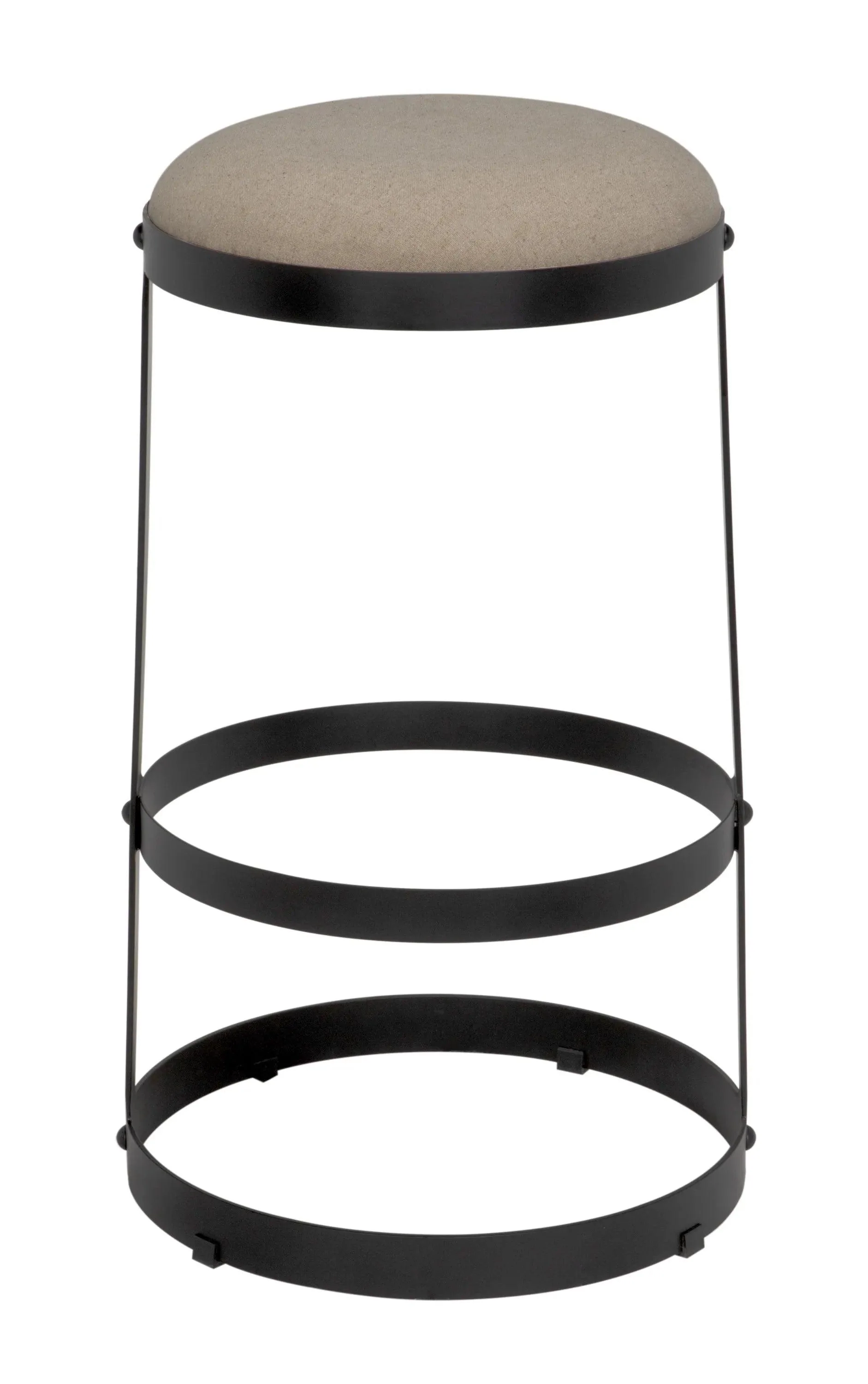 Dior Bar Stool, Black Steel - Remutear