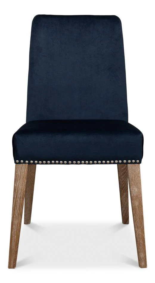 Franklin Side Chair - Navy Blue - Set of 2 - Remutear