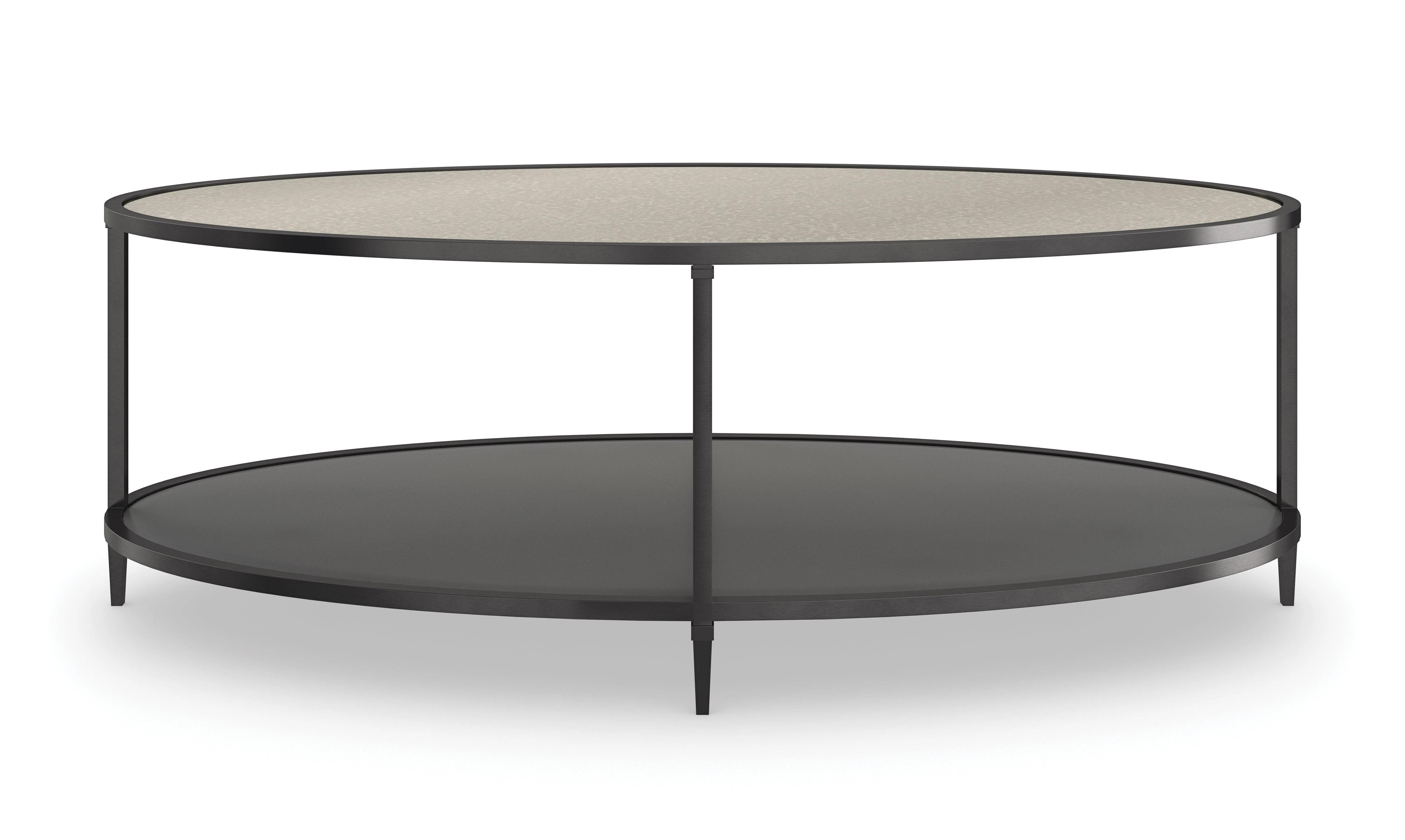 Classic Smoulder Oval Cocktail Table - Remutear