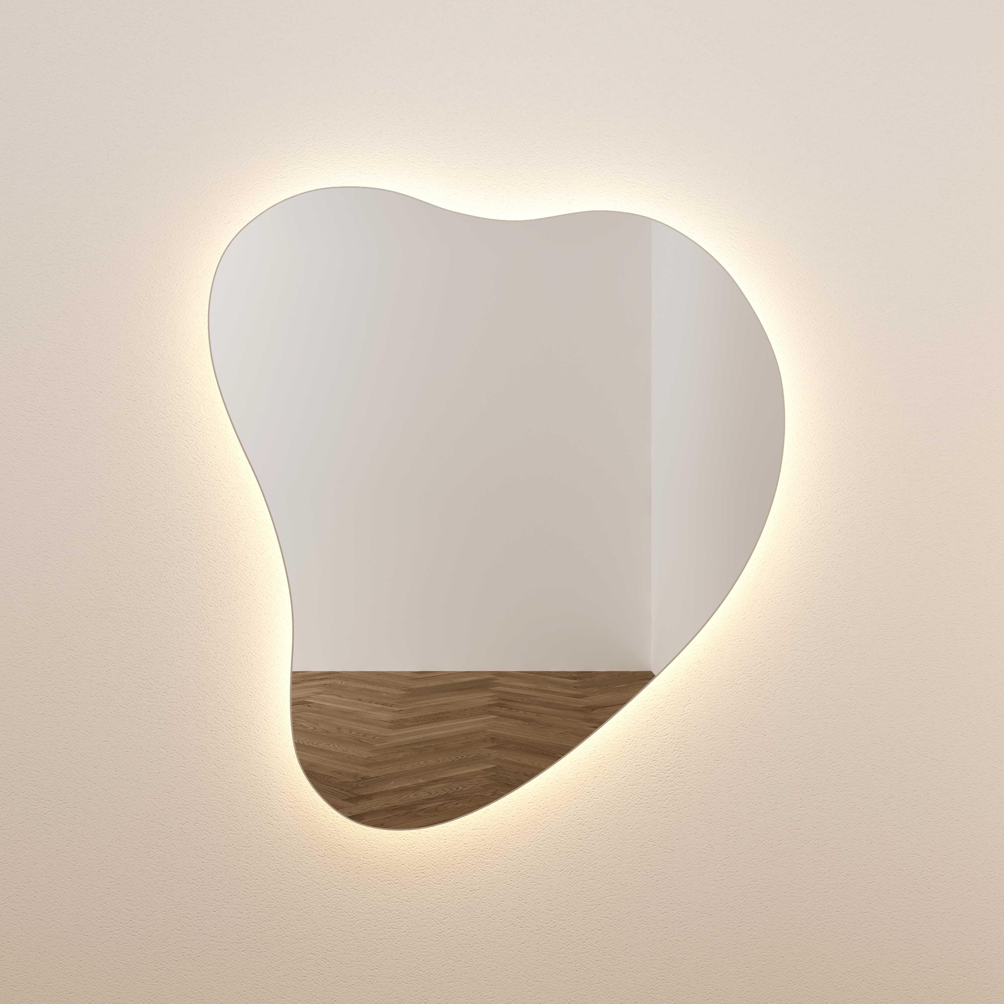 Phoebe LED Teardrop Wall Mirror - Remutear