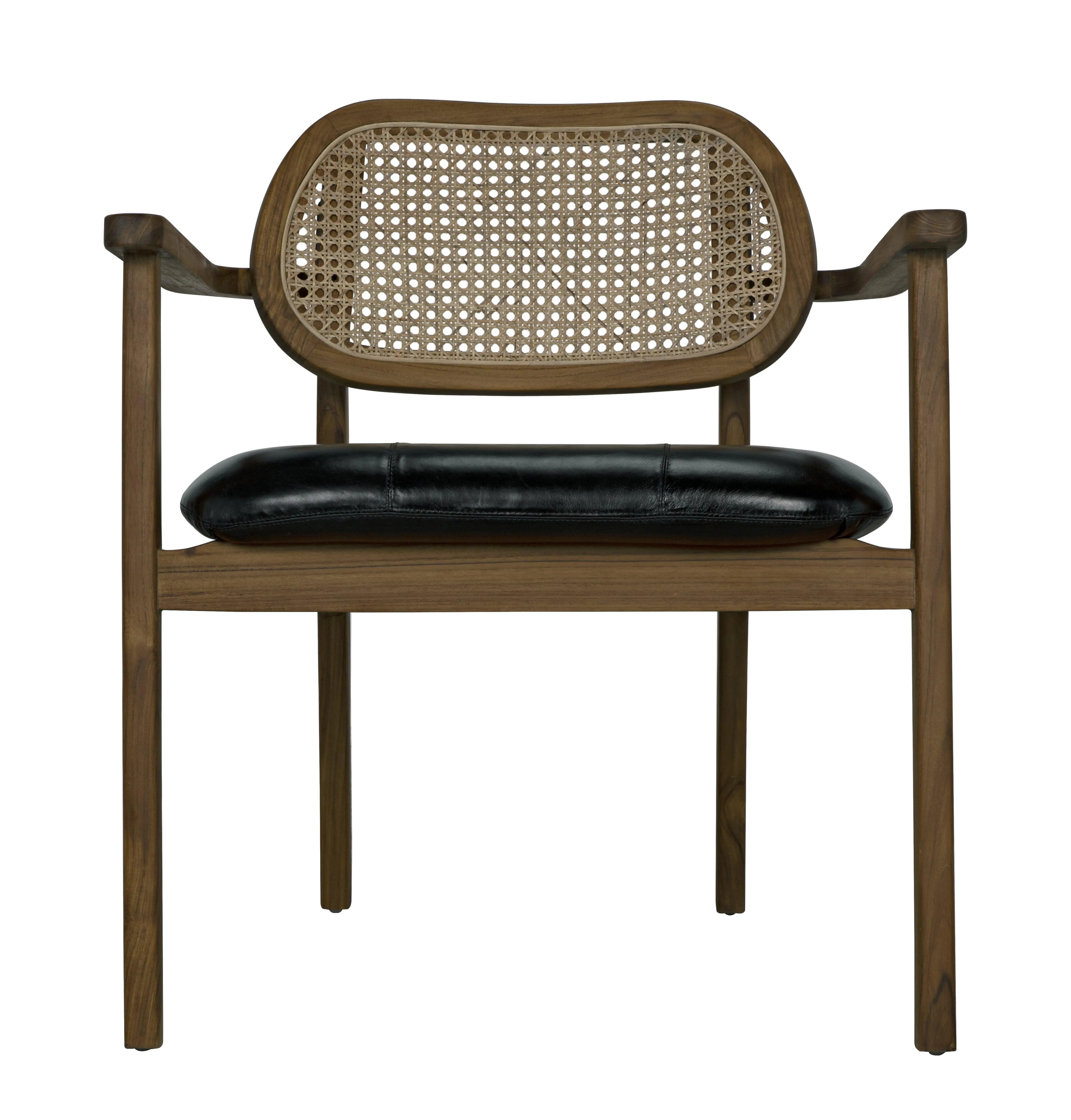 Tolka Chair, Teak with Leather Seat - Remutear