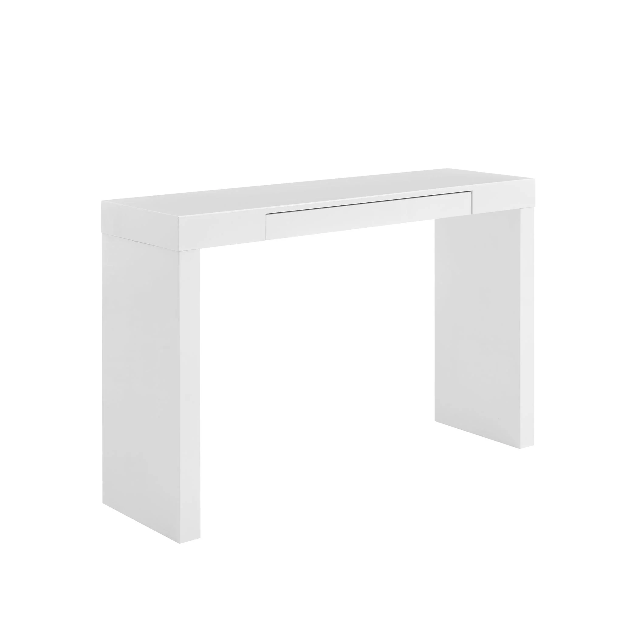 DONALD CONSOLE TABLE/DESK IN WHITE WITH ONE DRAWER - Remutear
