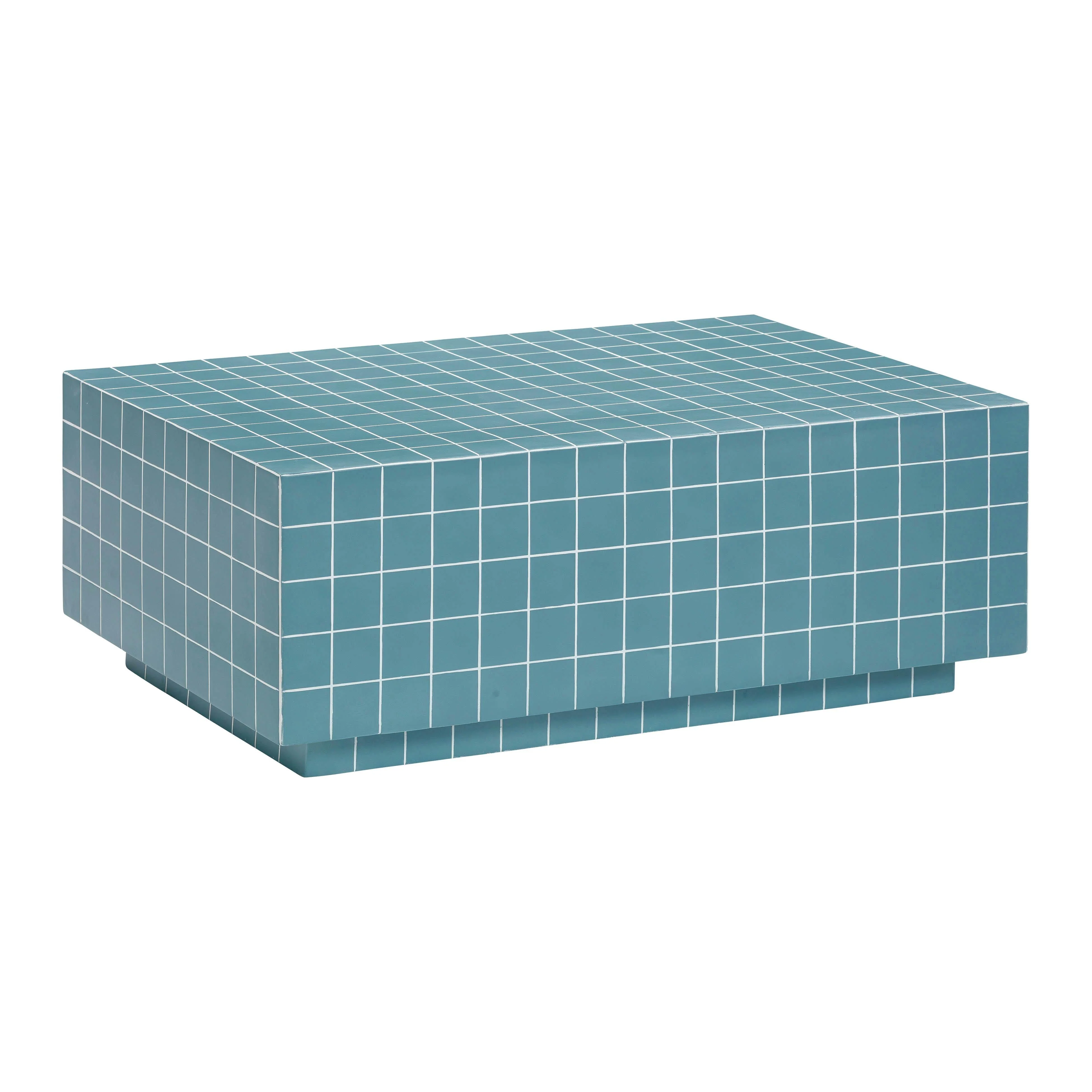 Mixie Blue Tile Indoor / Outdoor Coffee Table - Remutear
