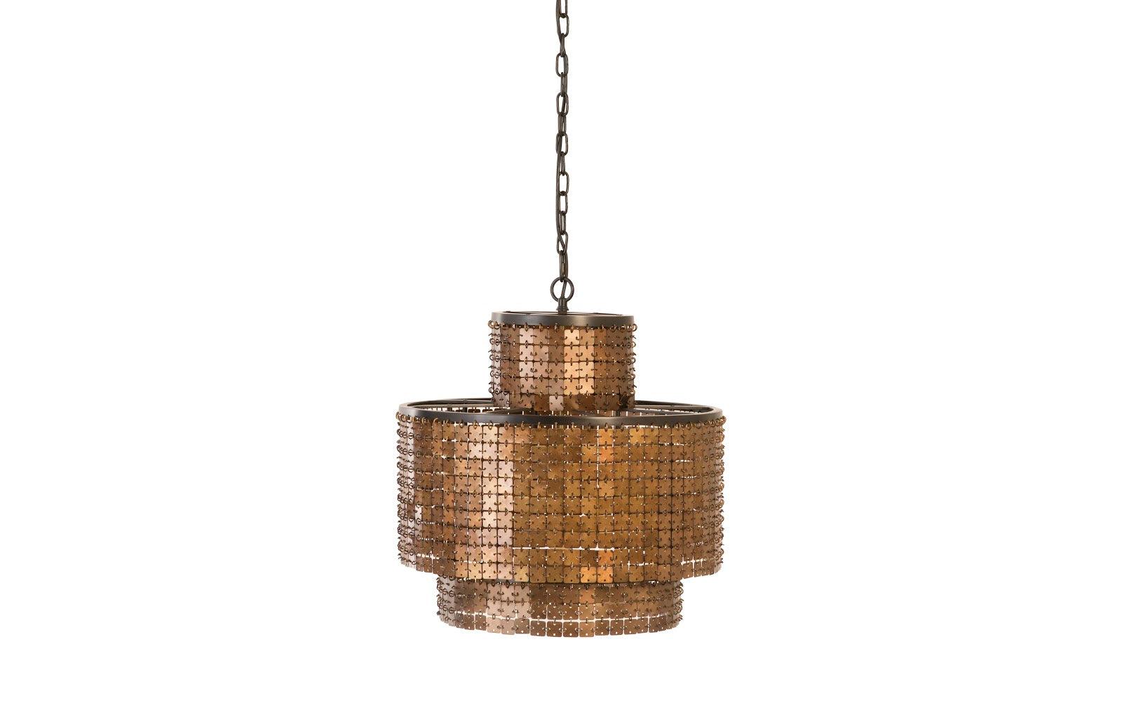 Armor Chandelier, Brass - Remutear