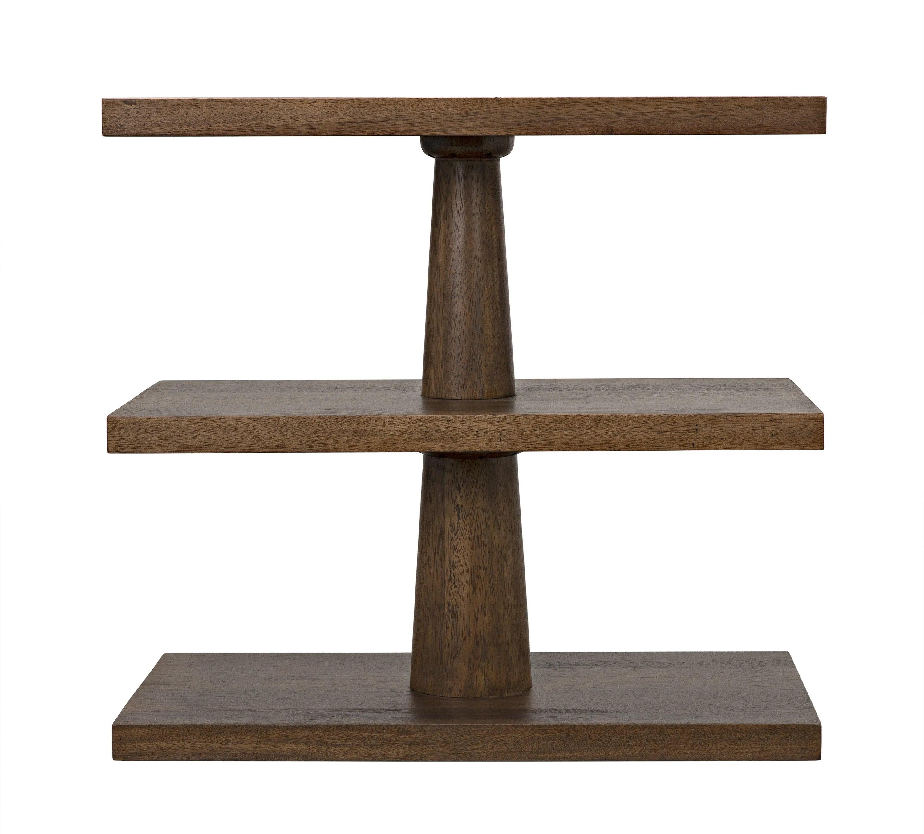 Fatima Side Table, Dark Walnut - Remutear