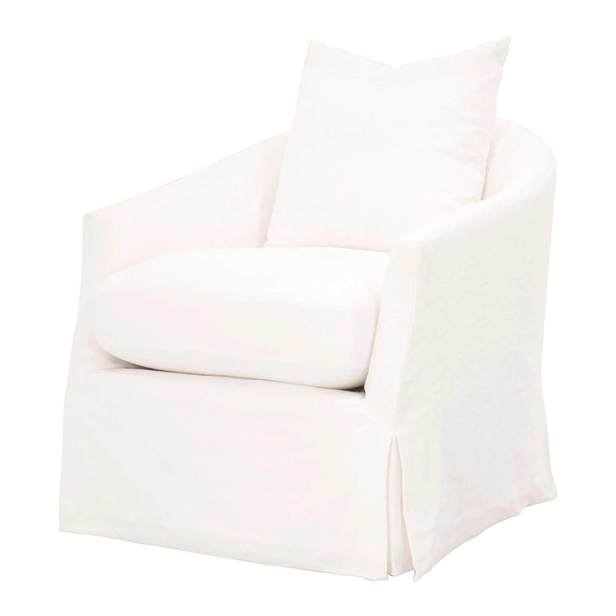 Faye Slipcover Swivel Club Chair - Remutear