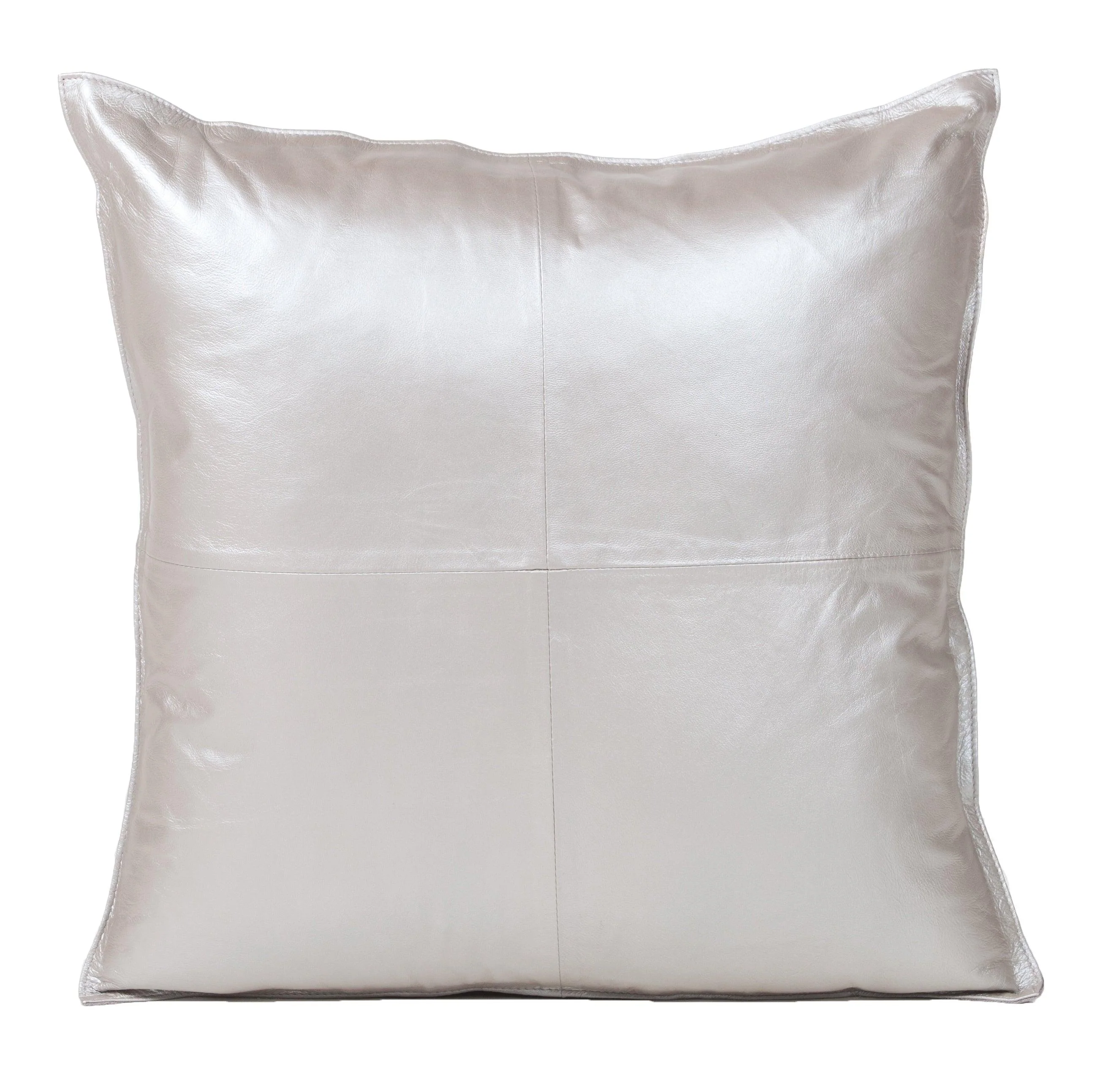 Metallic Leather Square Cushion - Remutear