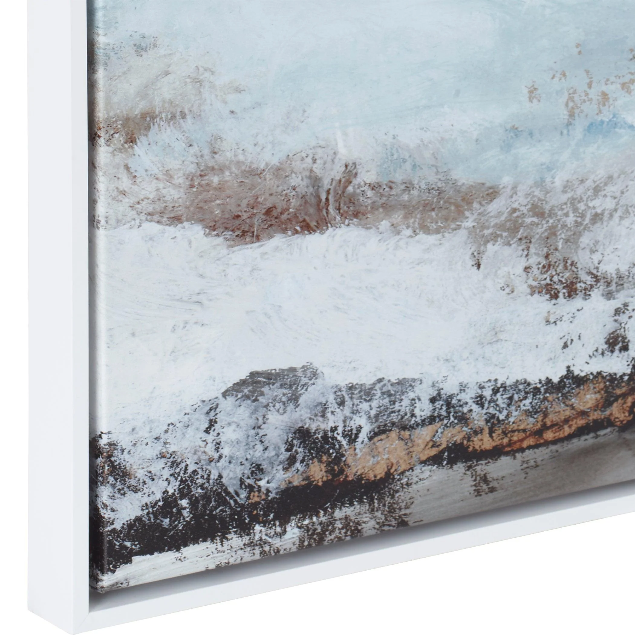 Blue Essence Coastal Framed Canvas - Remutear