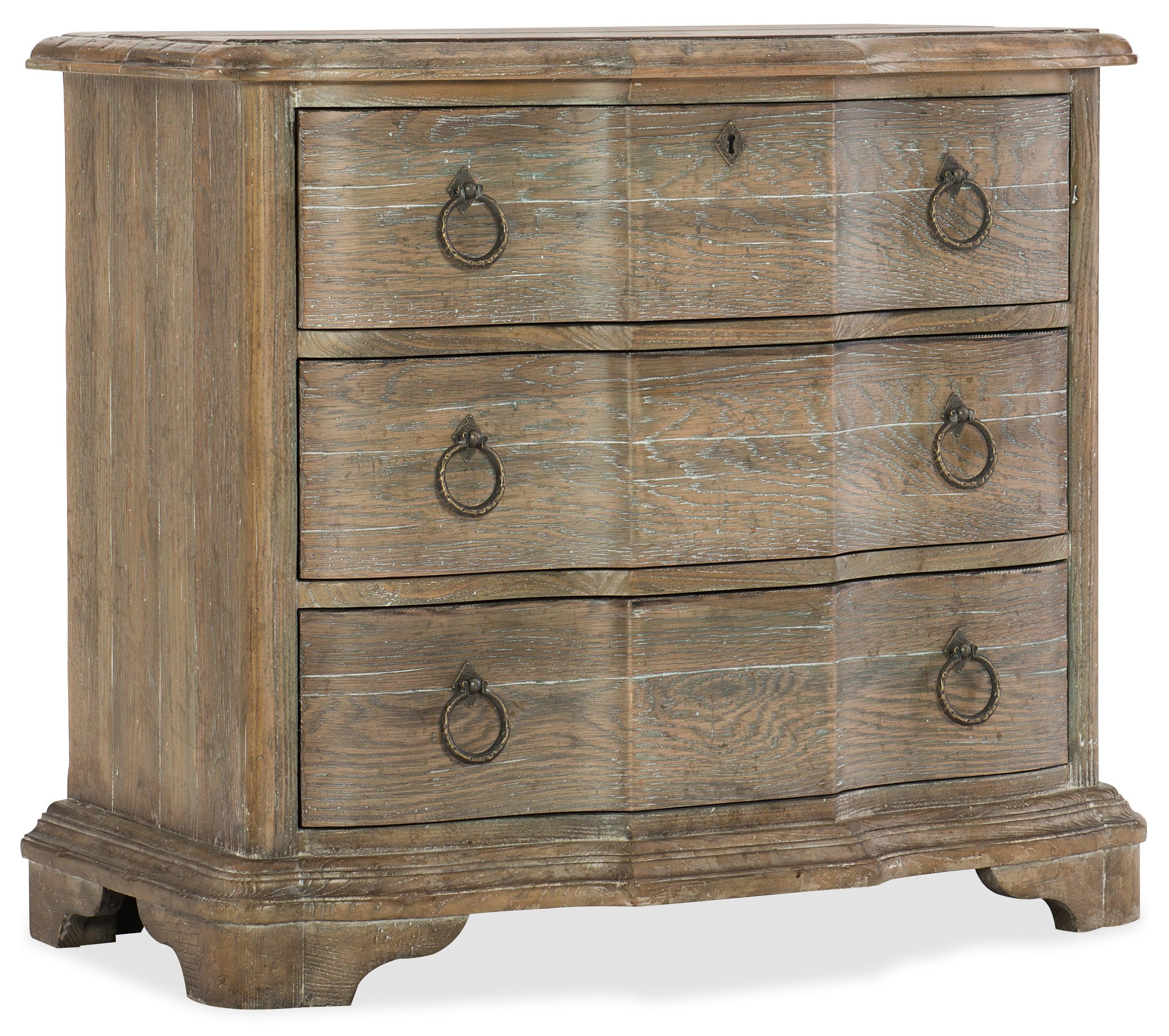 Boheme Bastogne Three-Drawer Nightstand - Remutear