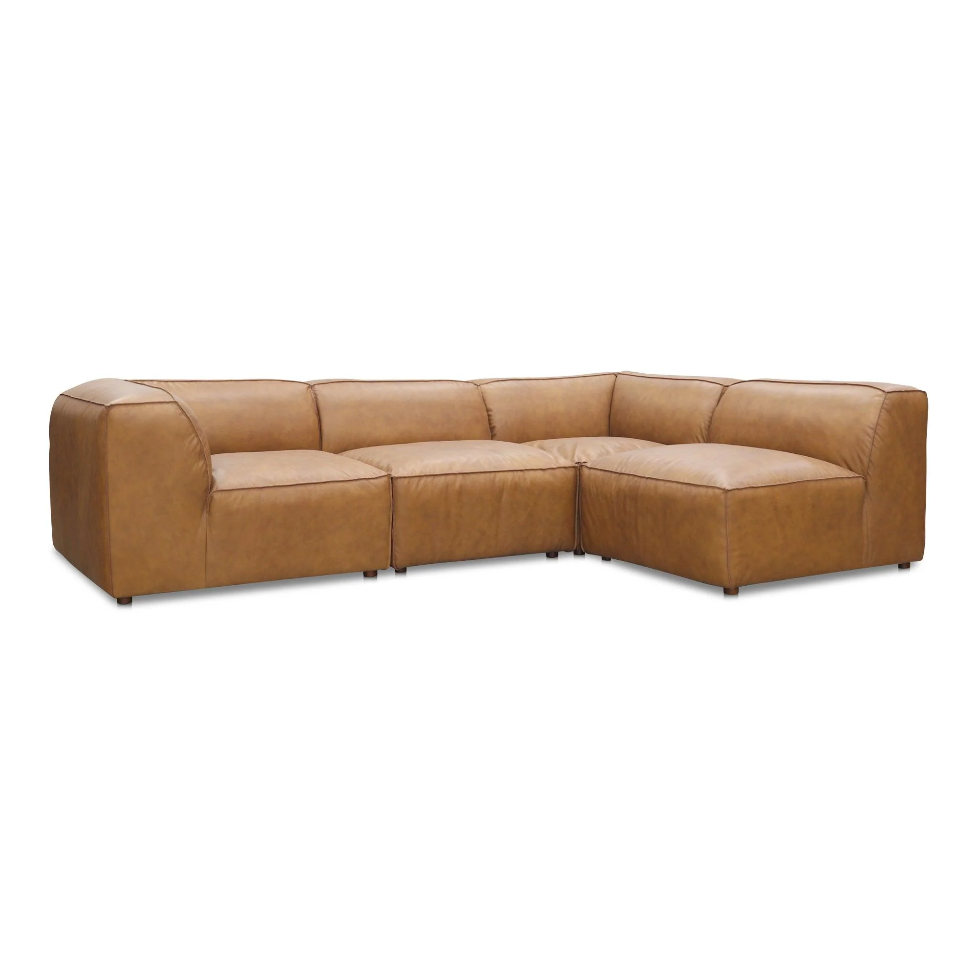Form Signature Modular Sectional Sonoran Tan Leather - Remutear