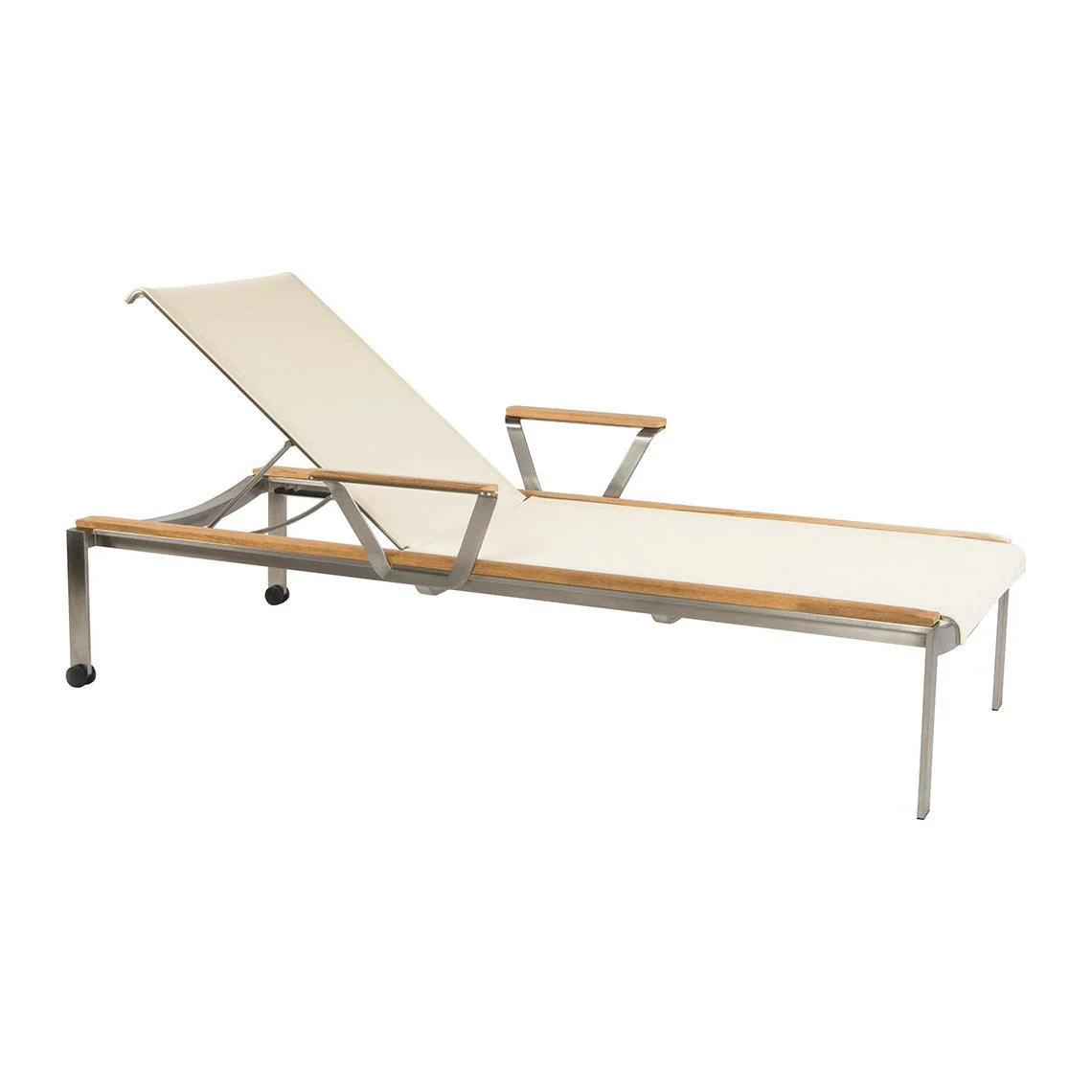 Tivoli Adj. Chaise Lounge w/Wheels & Arms (Stacking) - Remutear