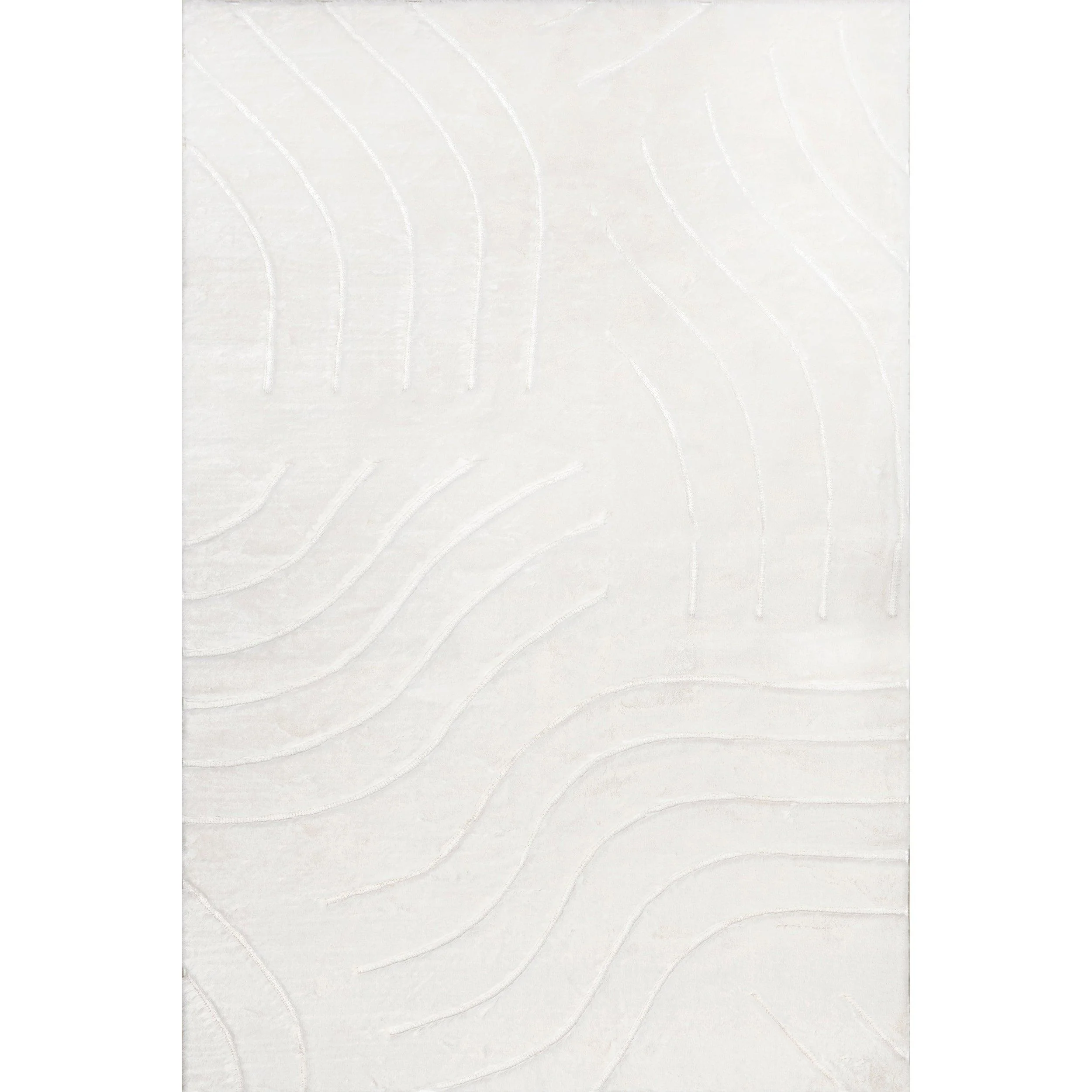 Camari Contemorary Faux Rabbit Machine Washable Area Rug - Remutear