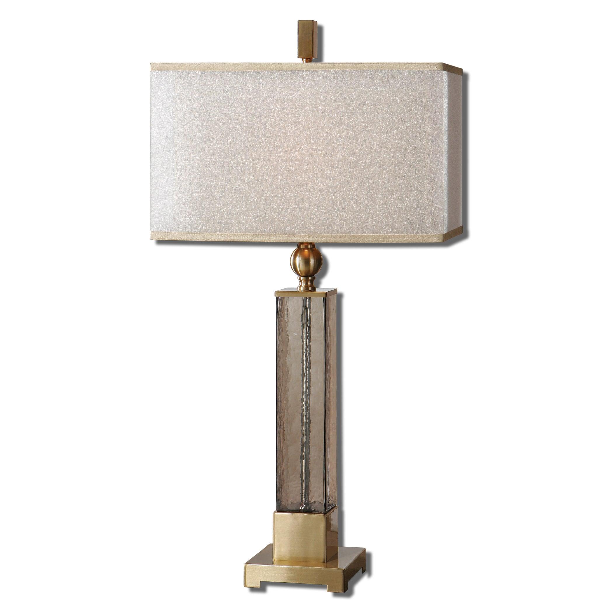 CAECILIA AMBER GLASS TABLE LAMP - Remutear