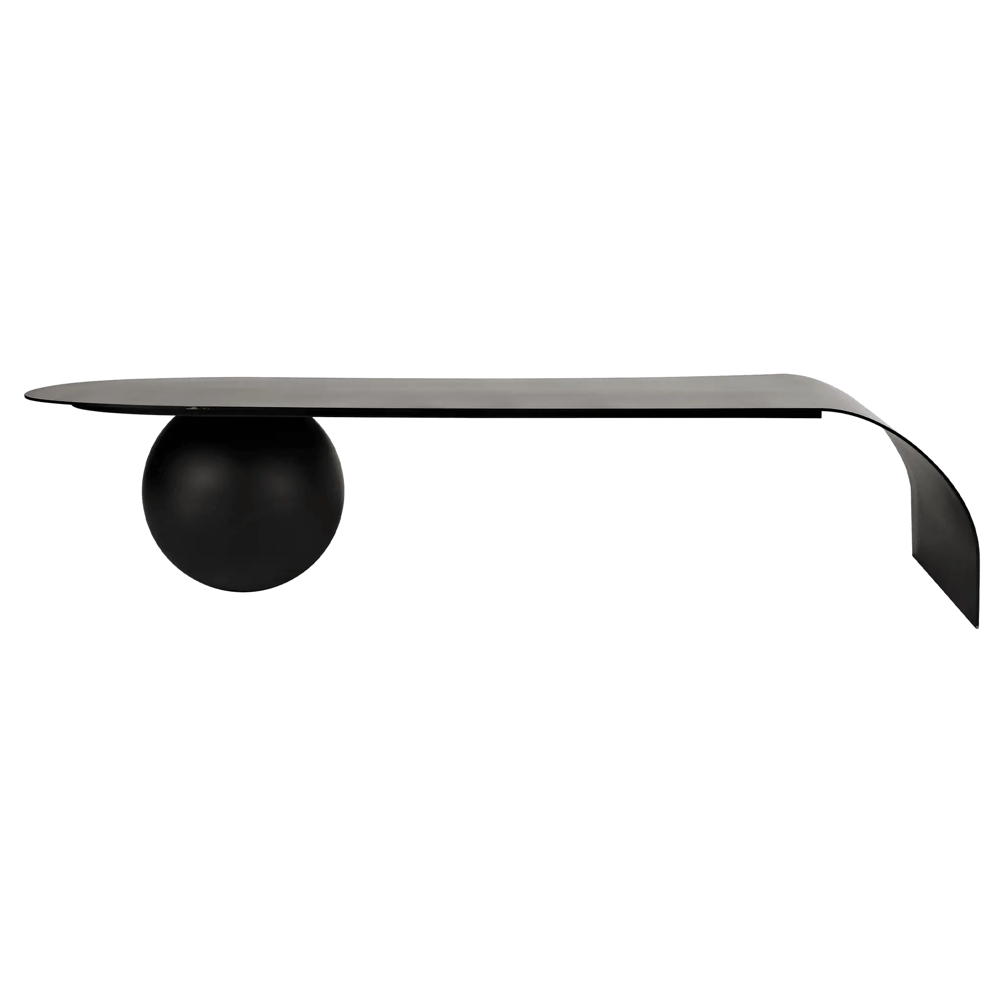 Rosario Coffee Table, Black Steel - Remutear