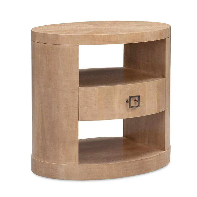 Norah Oval Bedside Table - Remutear