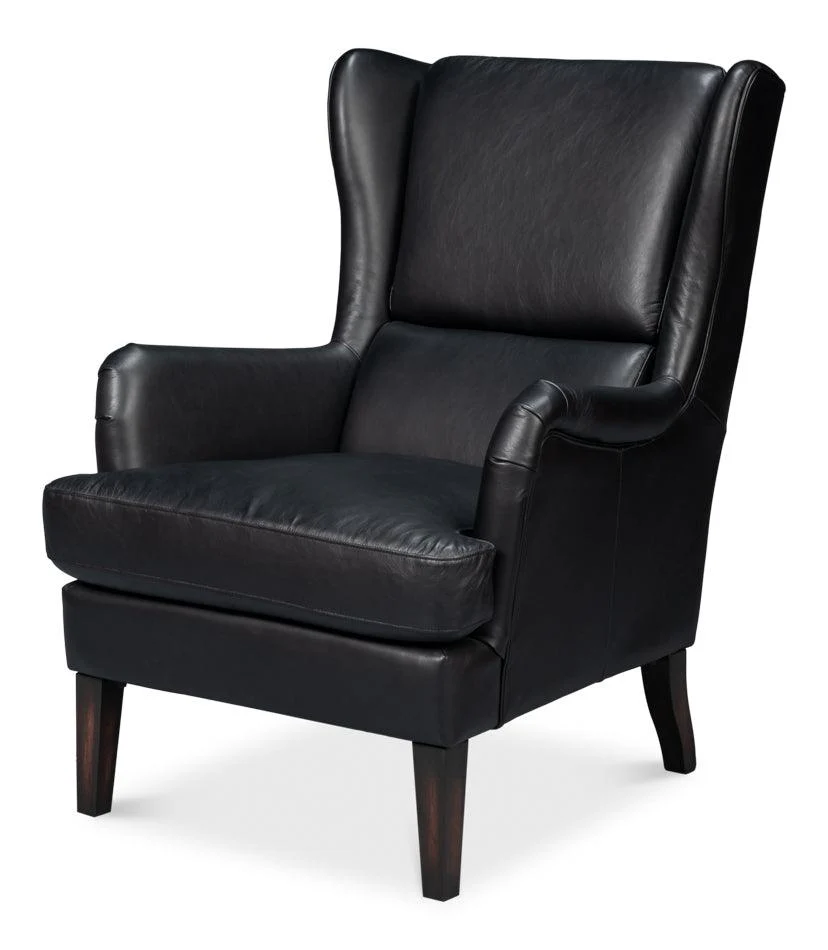 Elite Wing Lounge Chair - Onyx Black - Remutear