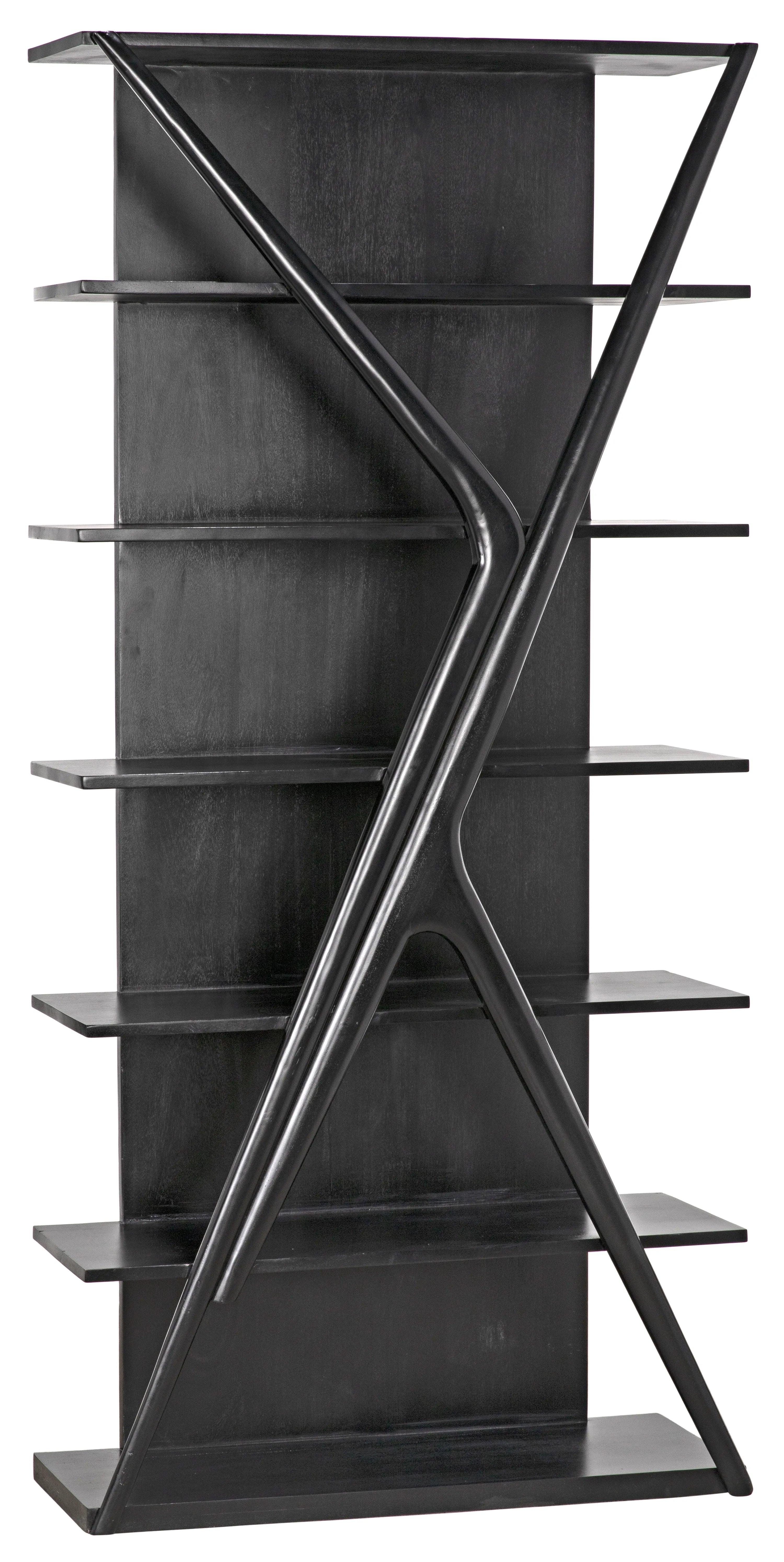 Vetra Bookcase, Hand Rubbed Black - Remutear