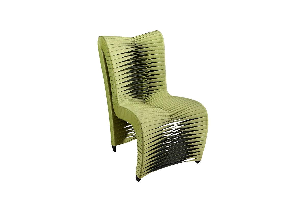 Seat Belt Dining Chair, High Back, Green/Black - Remutear