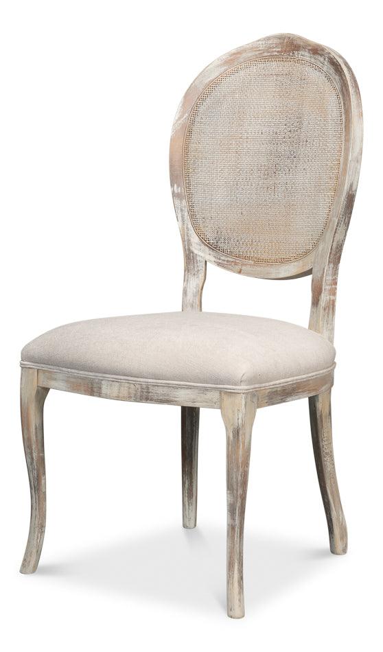Oval Cane Back S/Chair Grey Oak - Taupe - Set of 2 - Remutear
