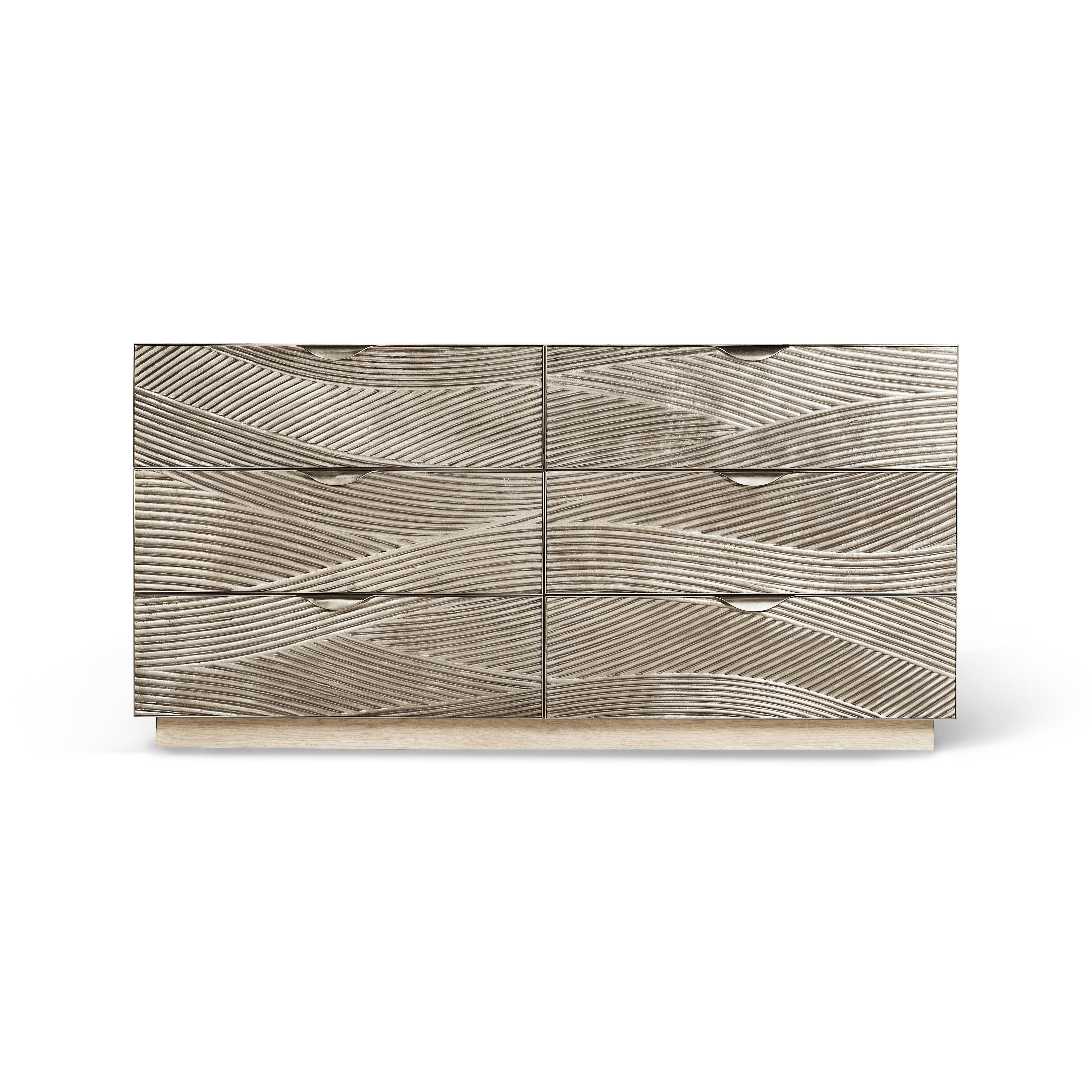 Water Capillary Cast Metal Texture Double Dresser - Remutear