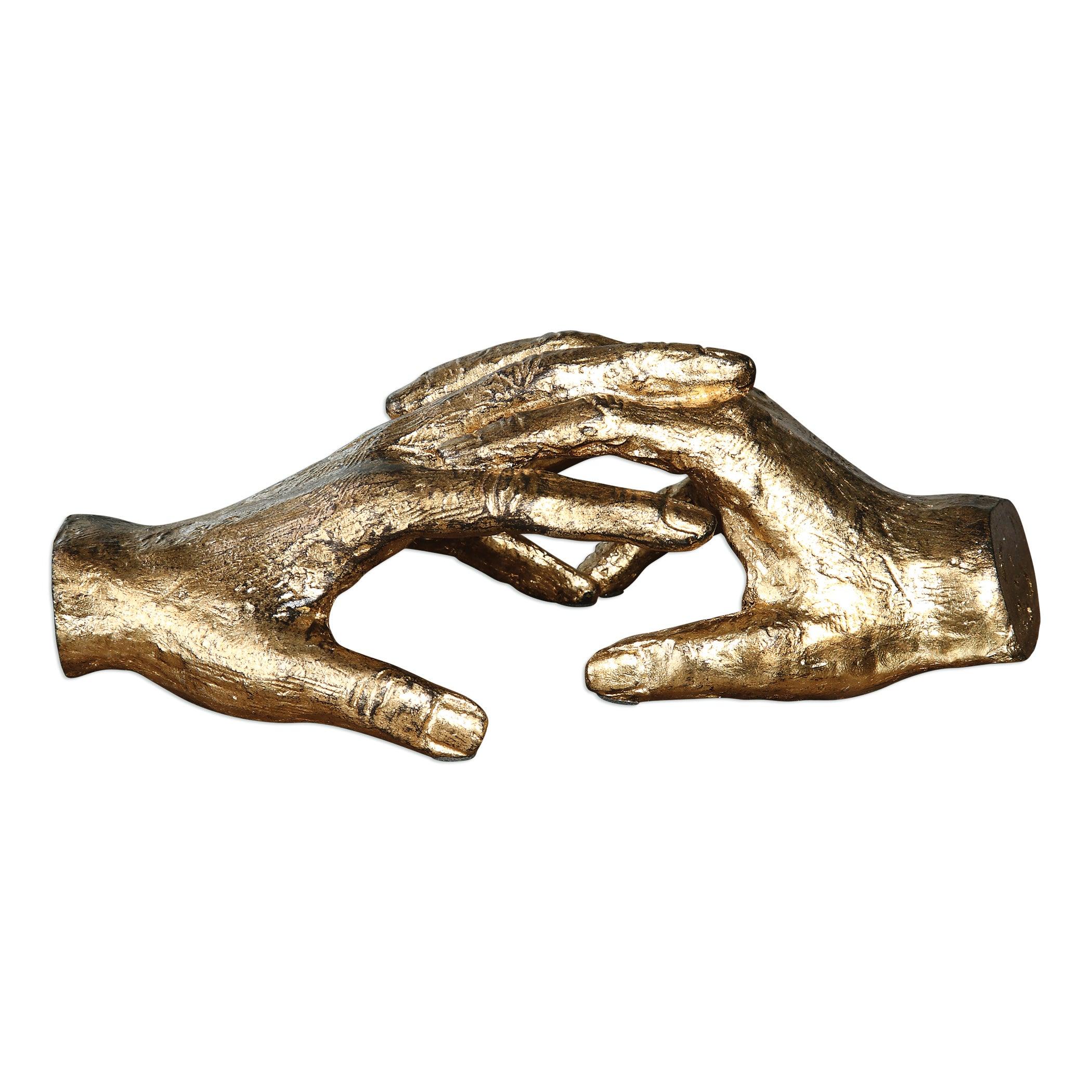 HOLD MY HAND GOLD SCULPTURE - Remutear