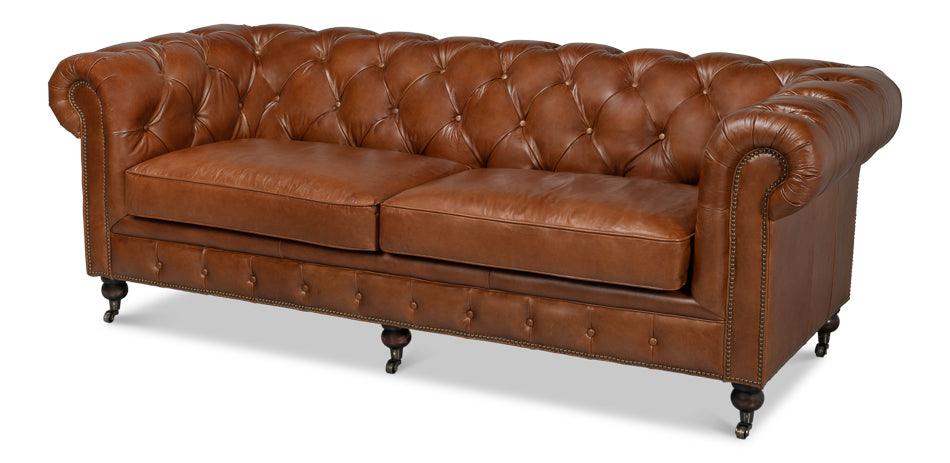 Castered Chesterfield Sofa - Remutear