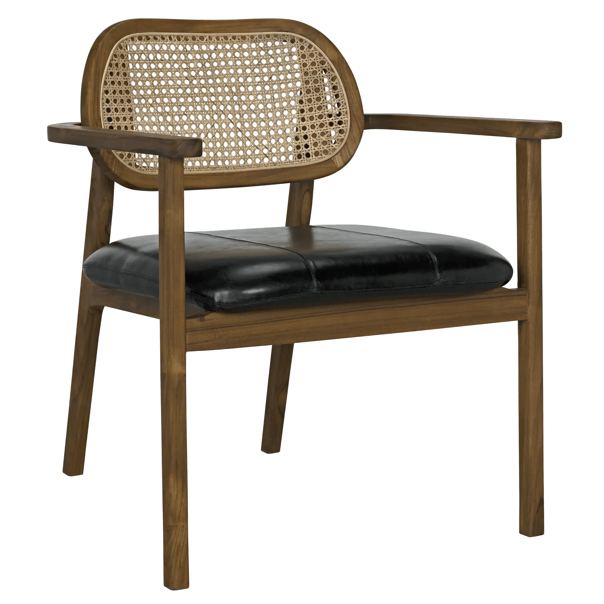 Tolka Chair, Teak with Leather Seat - Remutear