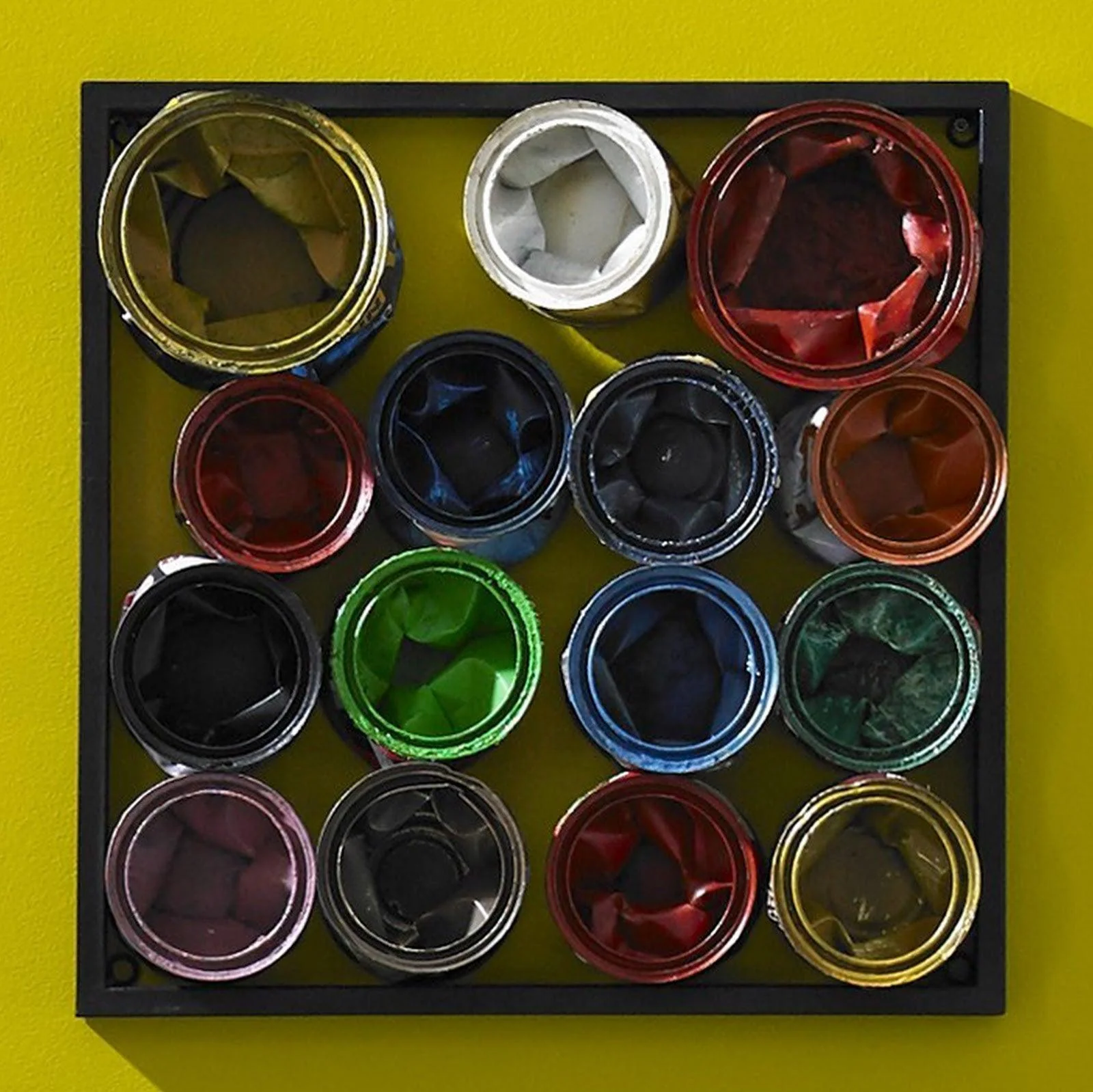 Paint Can Wall Art, Square, Assorted Colors, SM - Remutear