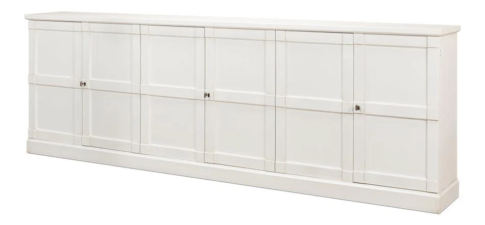 Luciana 6 Wood Dr Buffet 112 Cortina Wh - Remutear
