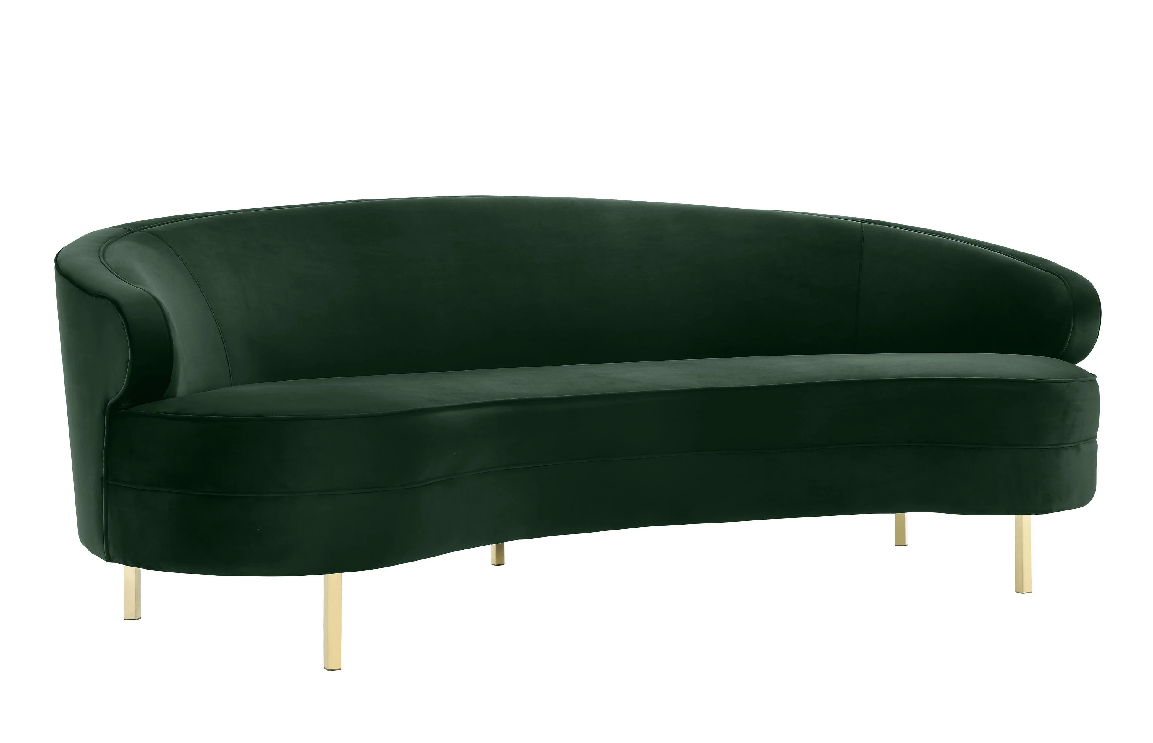 Baila Forest Green Velvet Sofa - Remutear
