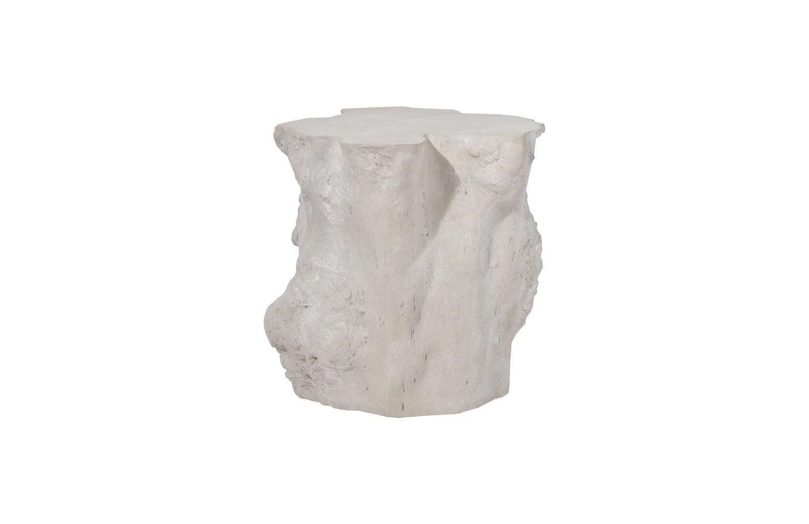 Log Side Table, Roman Stone - Remutear