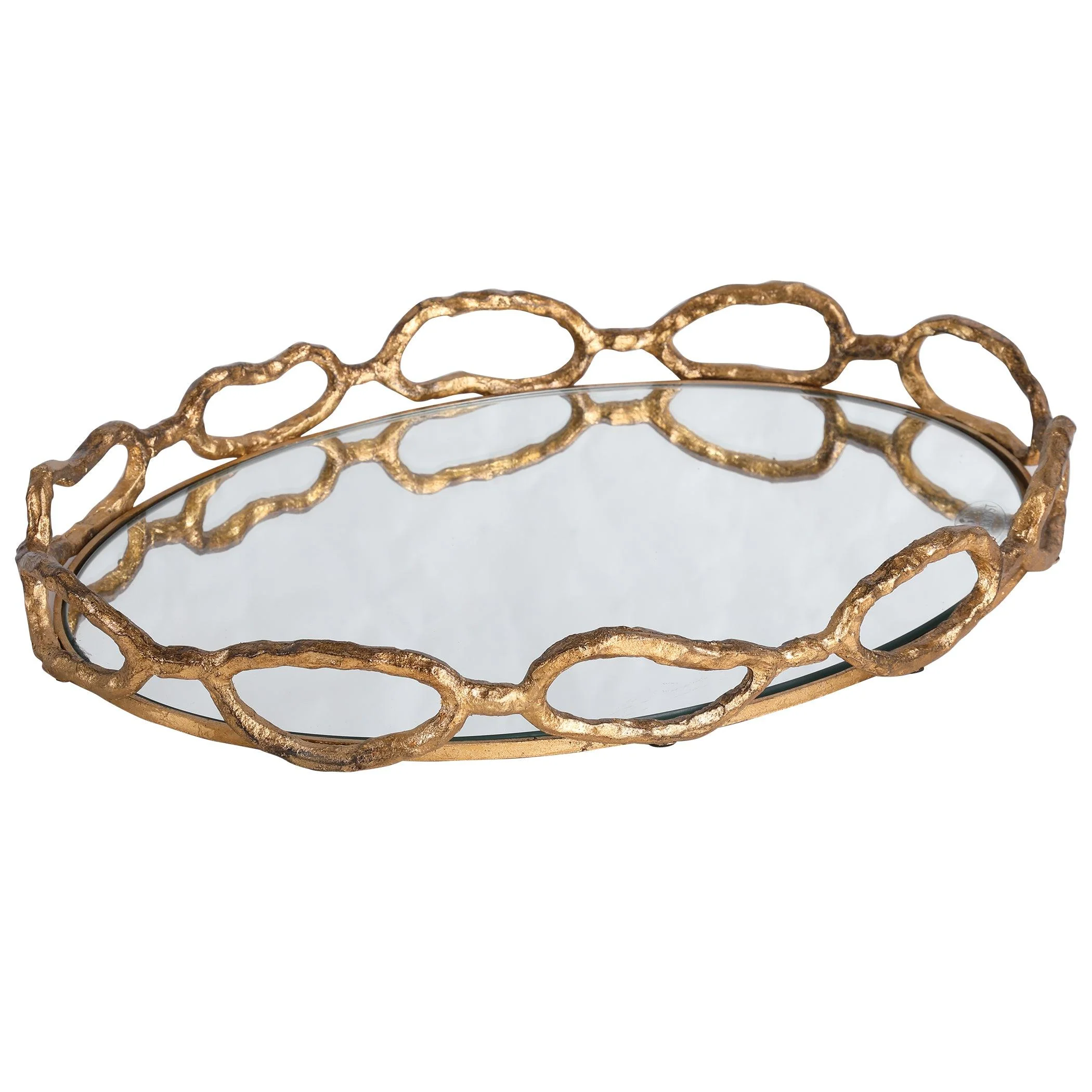 CABLE CHAIN MIRRORED TRAY - Remutear