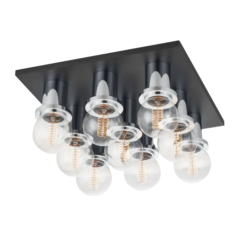 BRANDI 9 LIGHT FLUSH MOUNT - Remutear