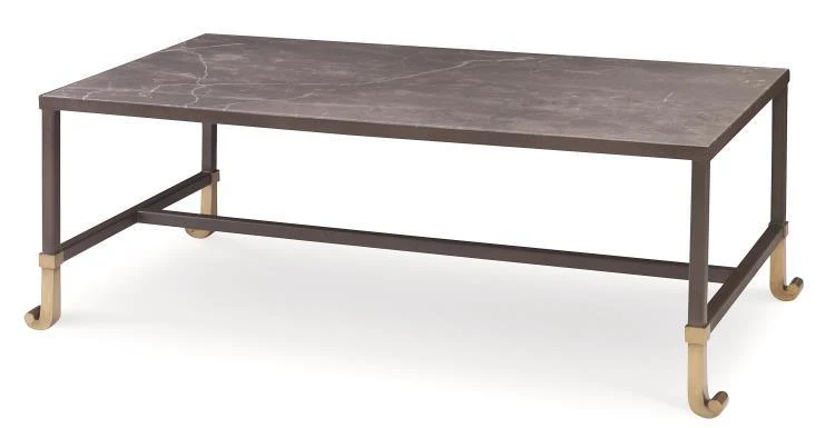 Thomas O'Brien Calliope Cocktail Table - Stone Top - Remutear
