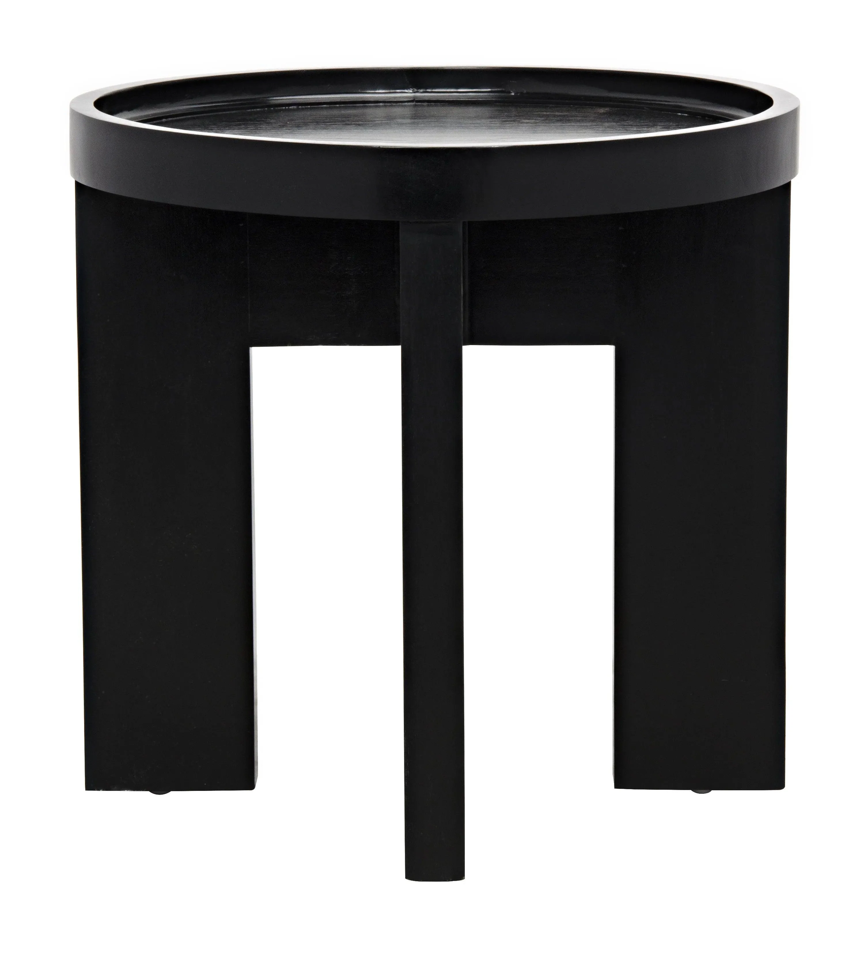 Gavin Side Table, Hand Rubbed Black - Remutear
