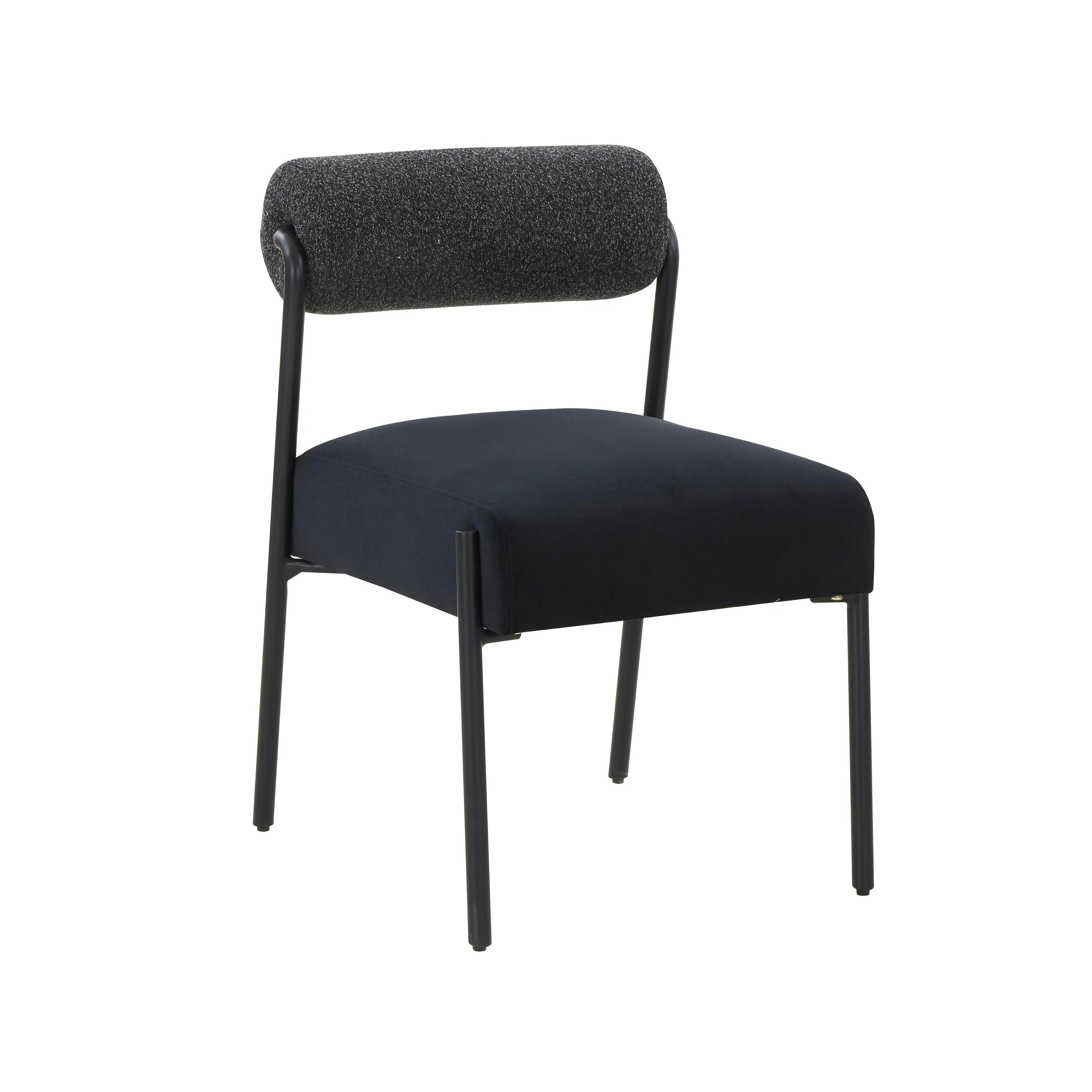 Jolene Black Velvet Dining Chair - Set of 2 - Remutear
