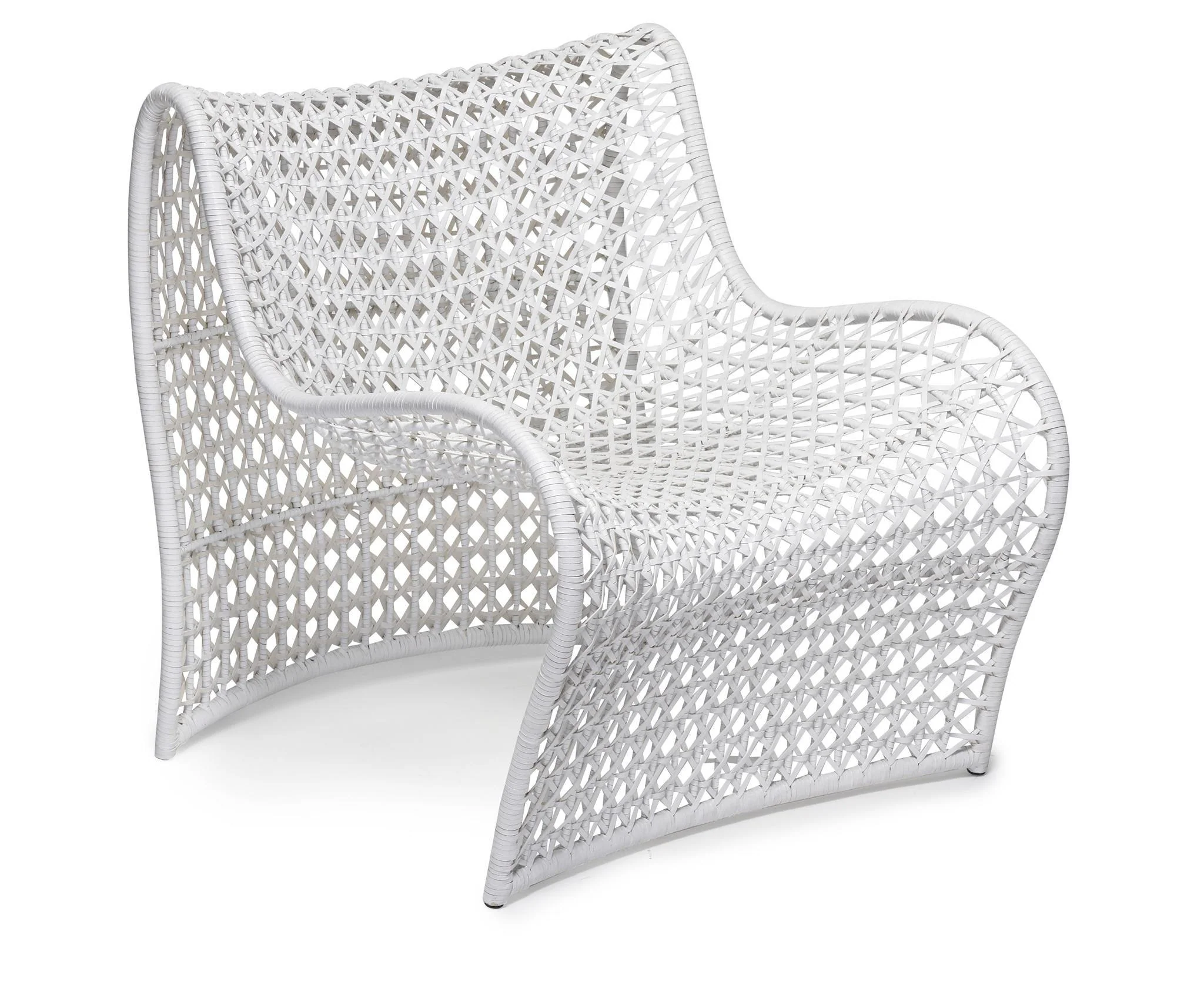 Lola Occasional Chair, White, Outdoor - Remutear