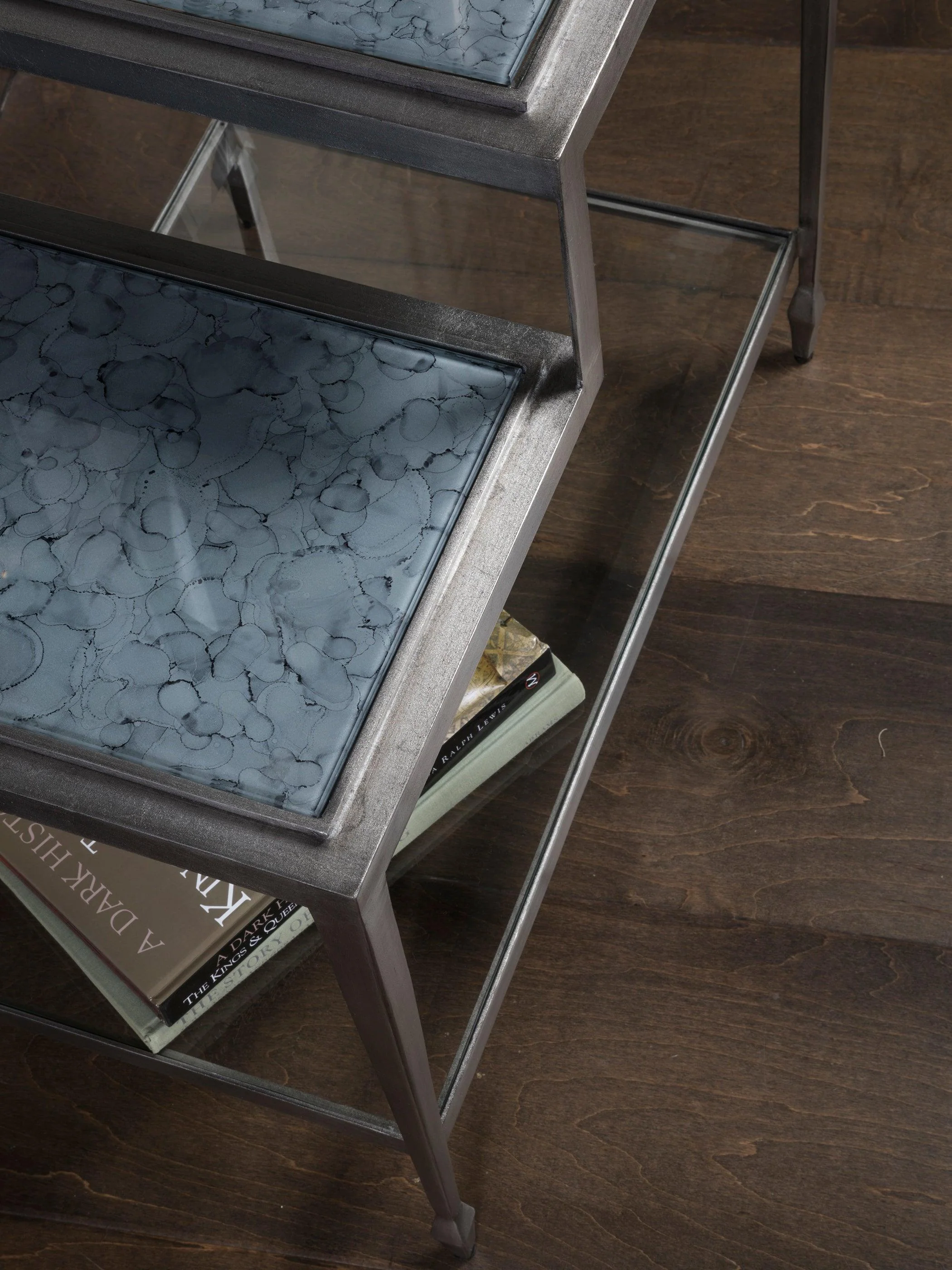 Signature Designs Sashay Silver Rectangular End Table - Remutear
